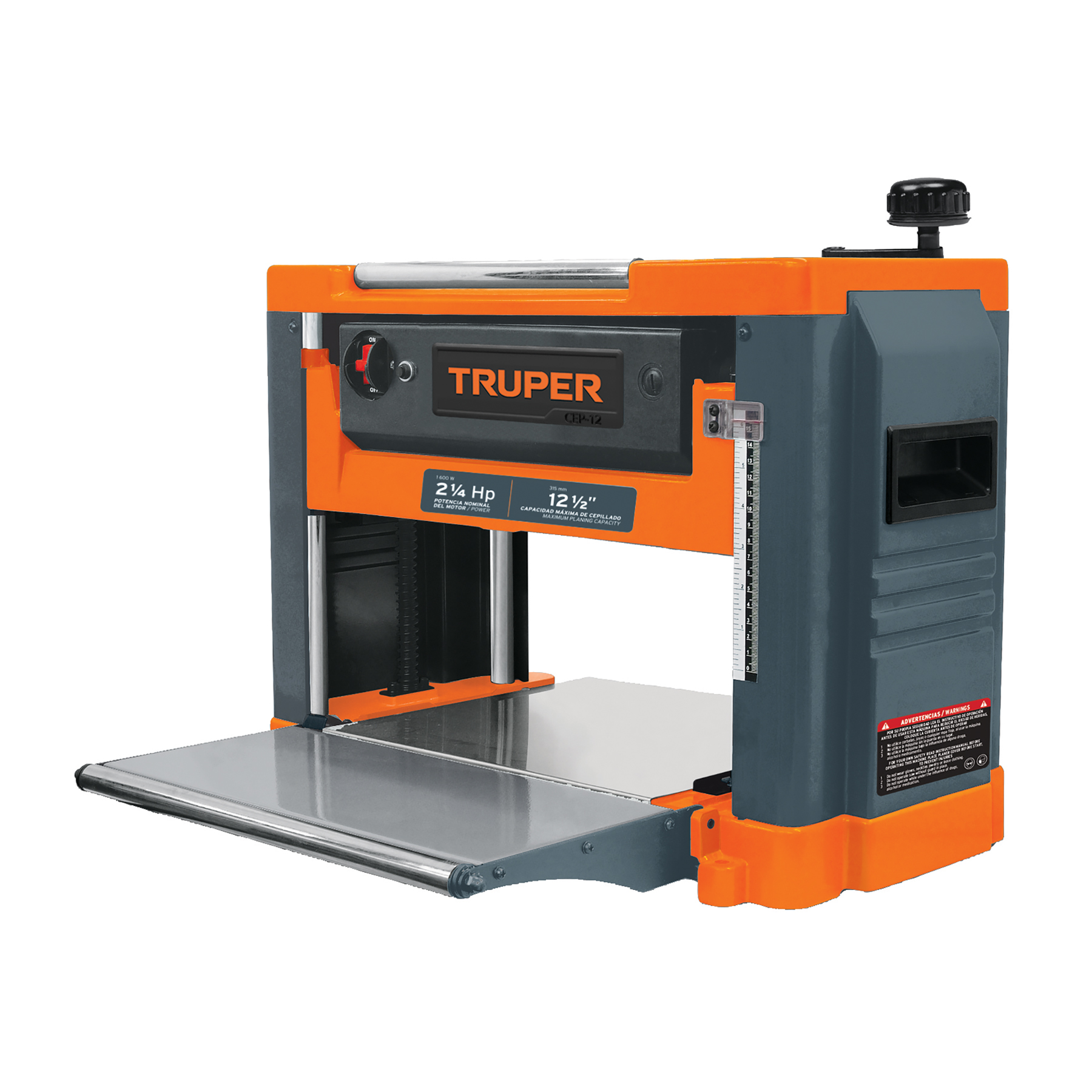 CEPILLO PORTÁTIL 12 1/2' DE 2 1/4 HP (1600 W), TRUPER