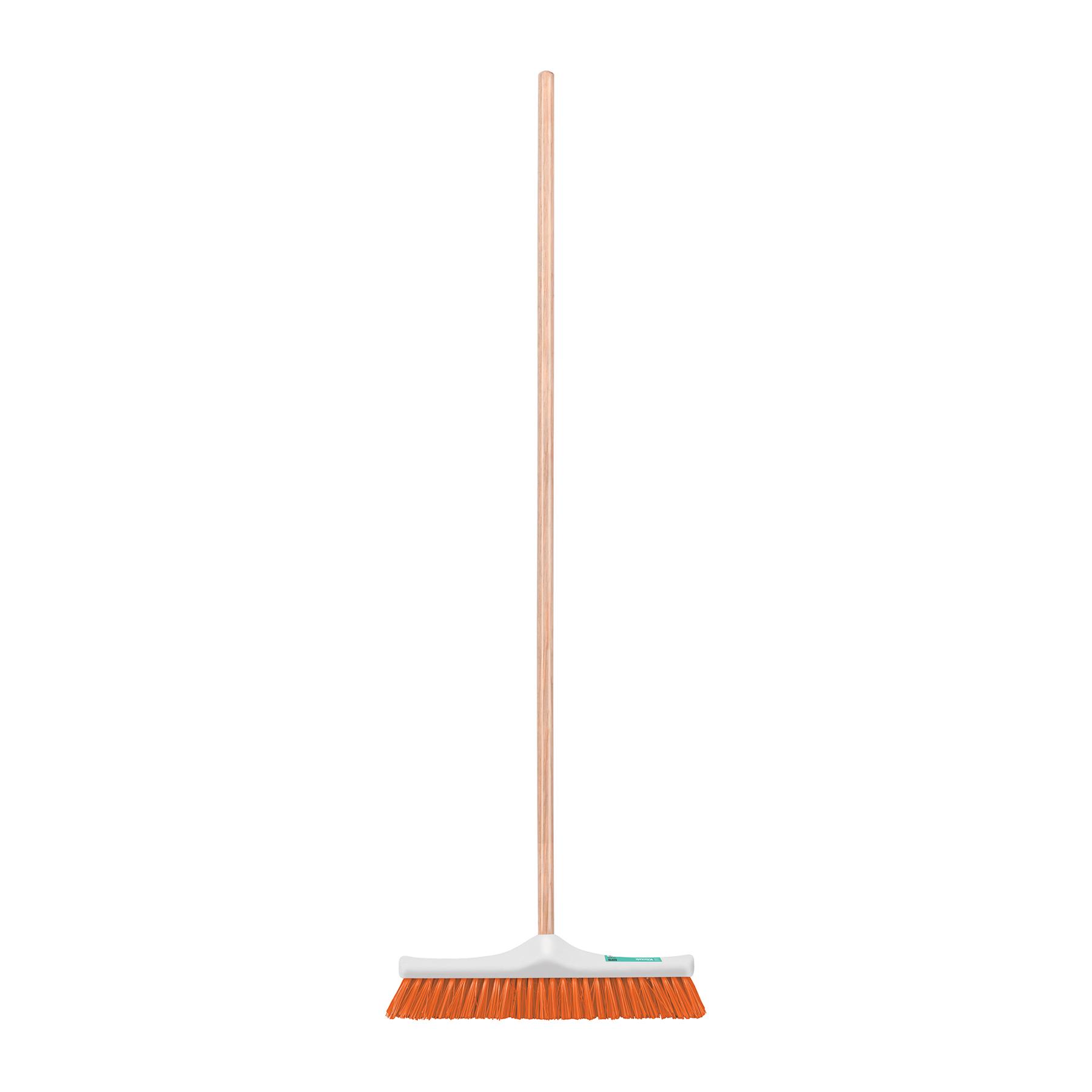 CEPILLO INDUSTRIAL CERDA RÍGIDA DE 40 CM, BASTÓN DE MADERA