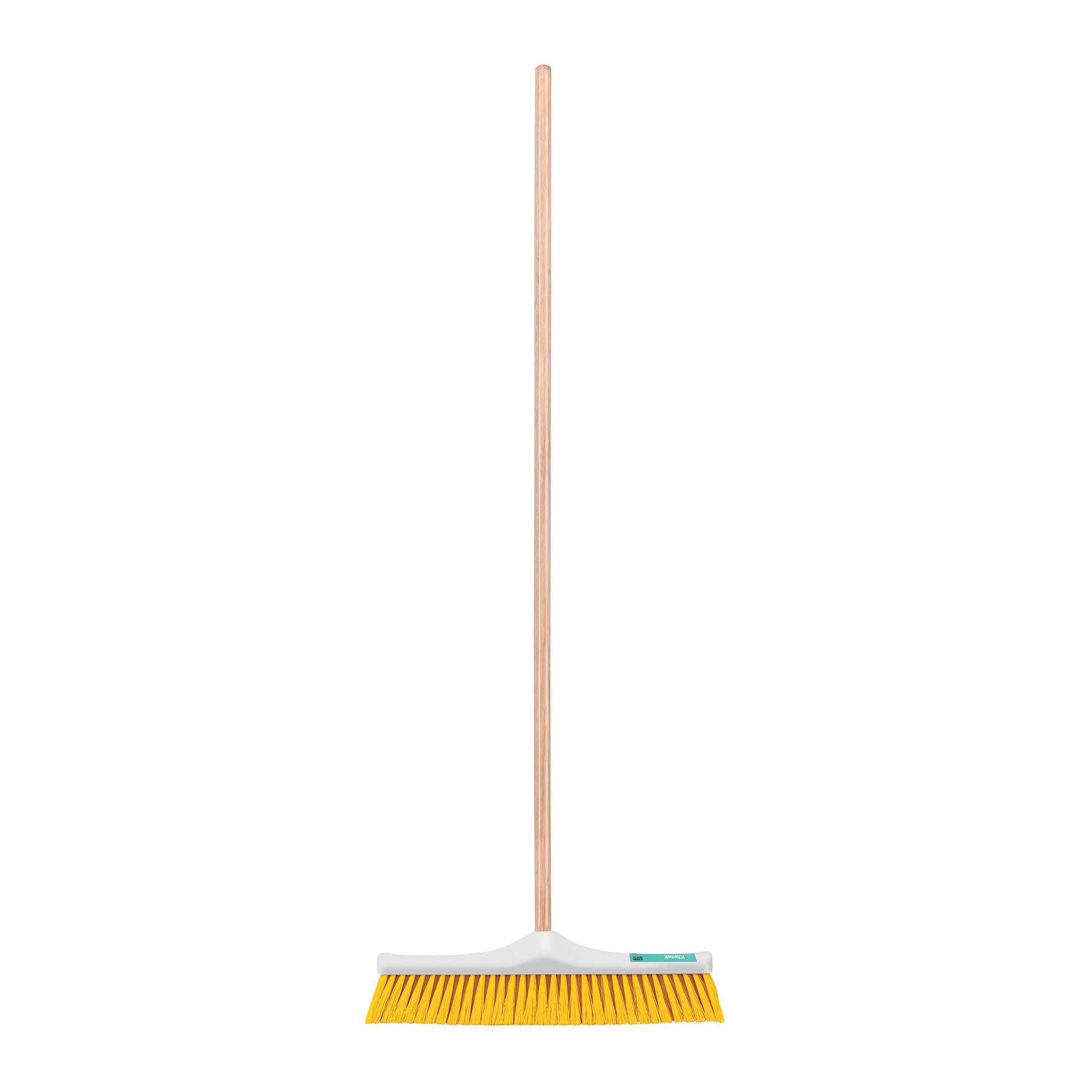 CEPILLO INDUSTRIAL CERDA SUAVE DE 50 CM CON BASTÓN DE MADERA