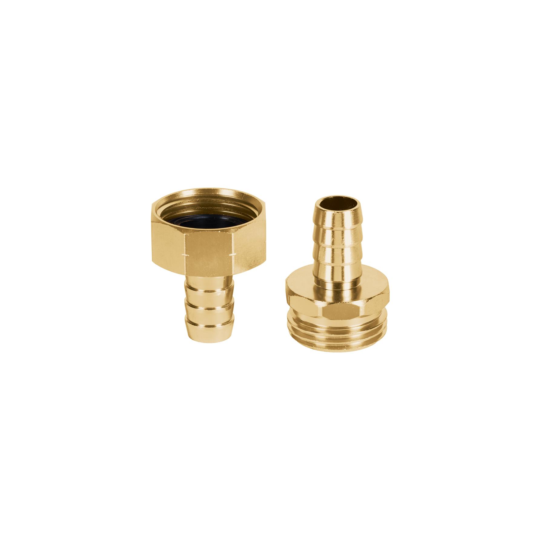 "JUEGO DE CONECTORES 1/2"" MACHO/HEMBRA DE ALUMINIO, TRUPER"