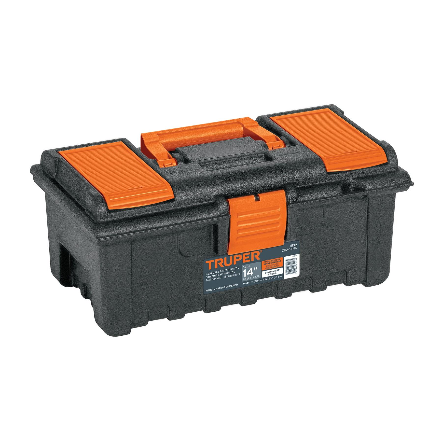 "CAJA PARA HERRAMIENTA DE 14"" CON COMPARTIMENTOS, TRUPER"