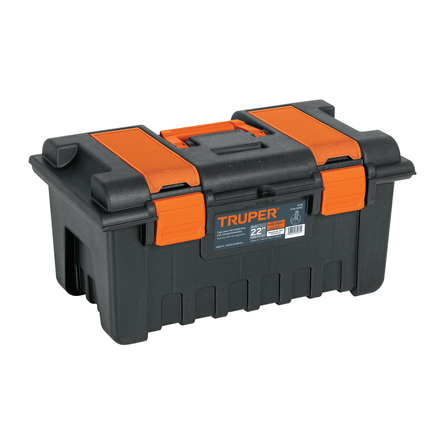 "CAJA PARA HERRAMIENTA DE 22"" CON COMPARTIMENTOS, TRUPER"