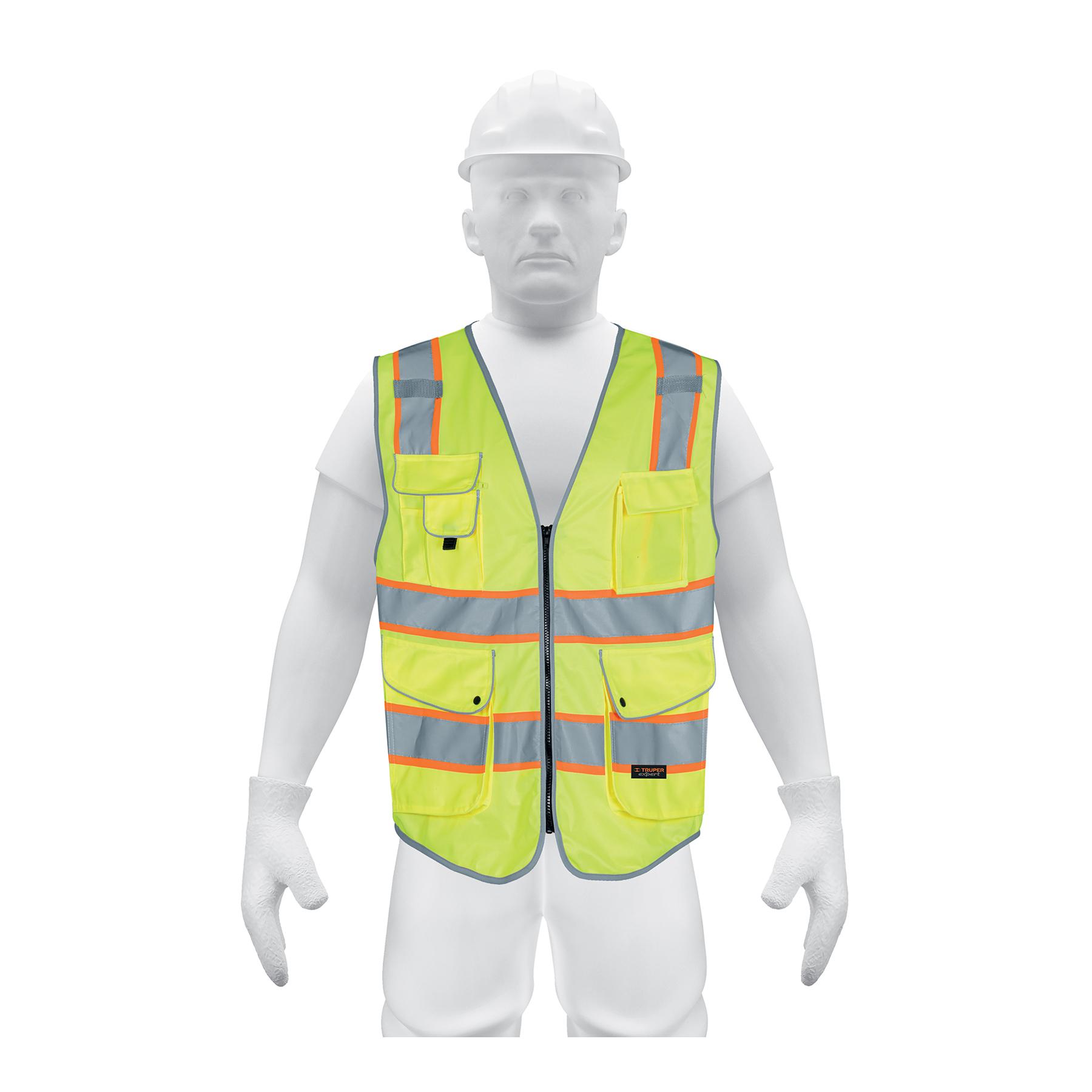 CHALECO DE SEGURIDAD DE ALTA VISIBILIDAD, VERDE, XG, EXPERT