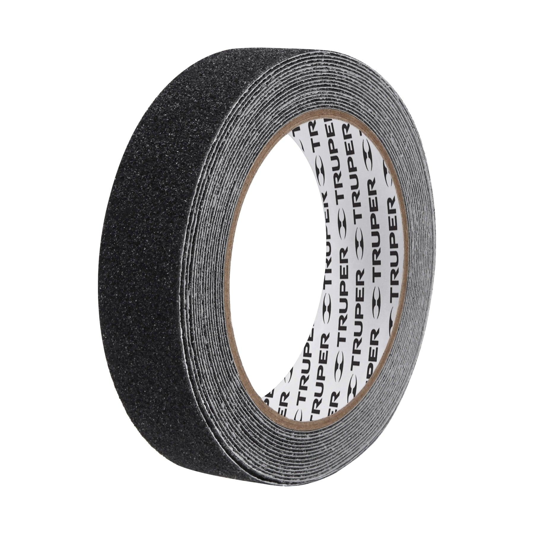 ROLLO DE 5 M DE CINTA ANTIDERRAPANTE NEGRA 25MM CON ABRASIVO