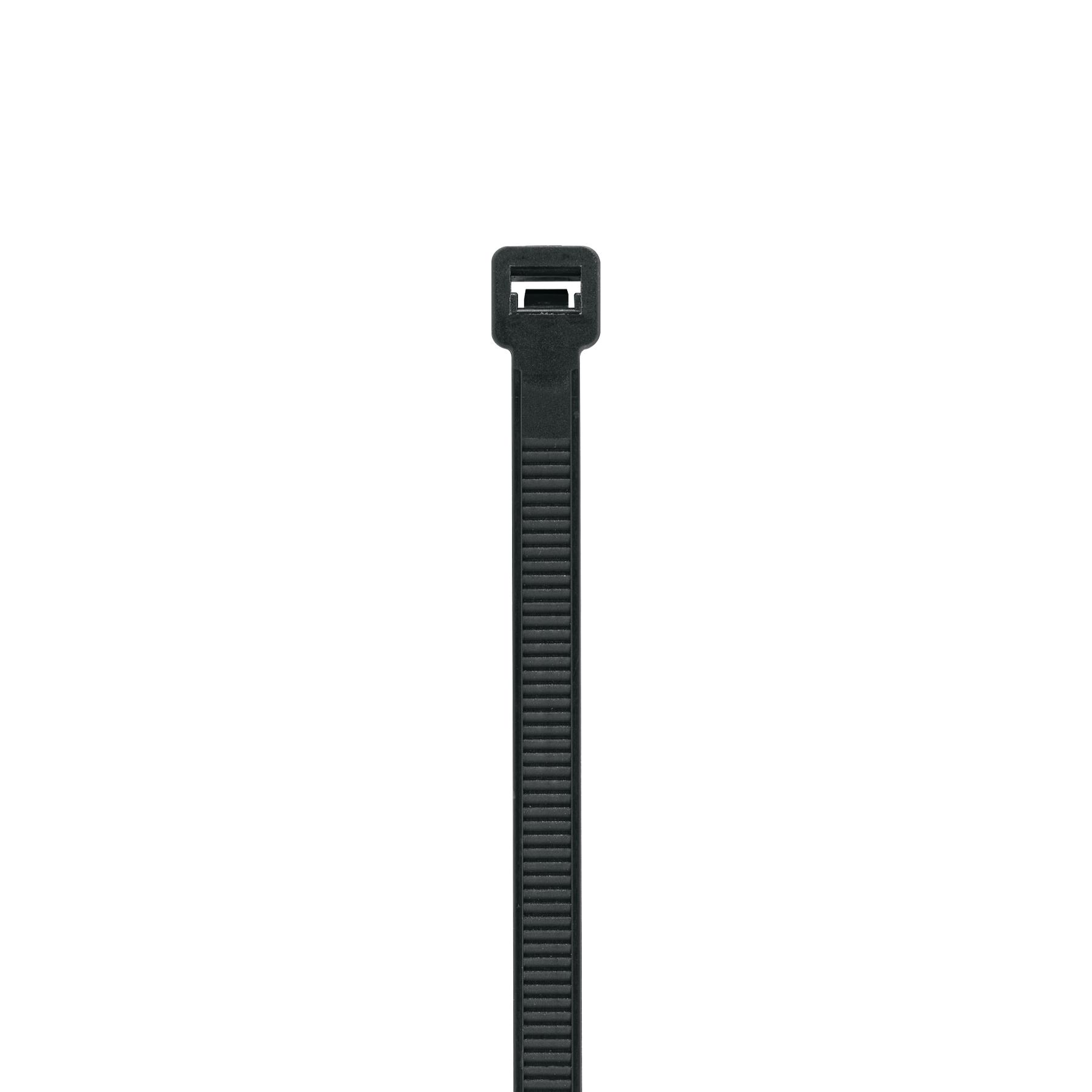 CINCHOS DE PLÁSTICO EN BOLSA, NEGRO, 10 PZAS, 120 LB