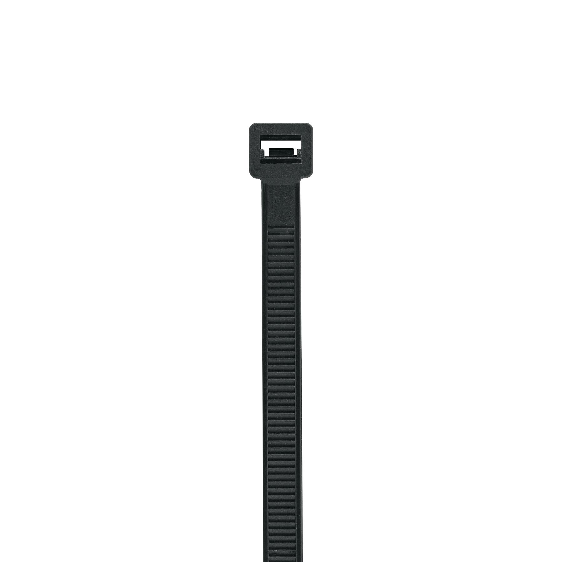 CINCHOS DE PLÁSTICO EN BOLSA, NEGRO, 10 PZAS, 175 LB