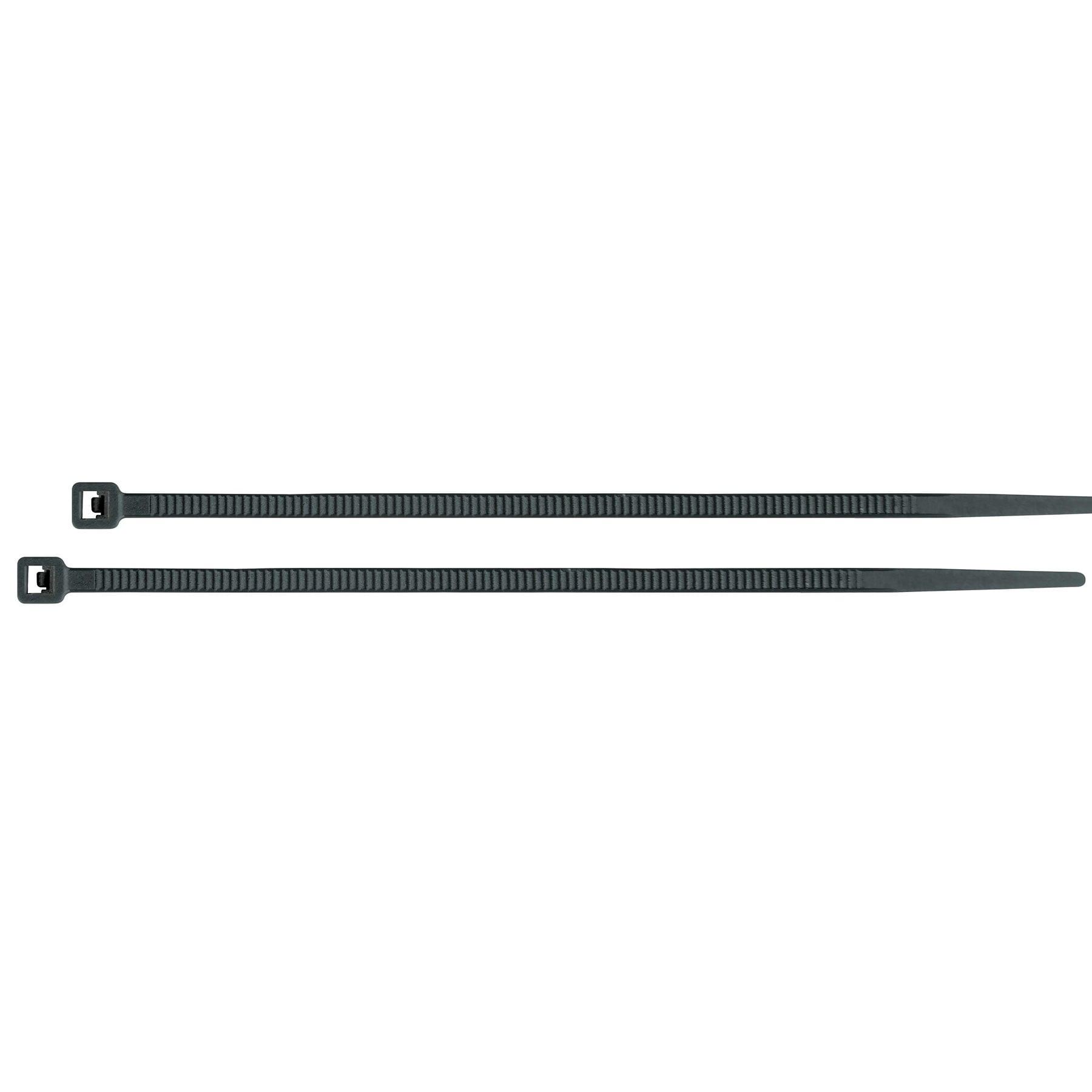 BOLSA CON 25 CINCHOS PLÁSTICOS 50 LB, 600X4.5 MM, NEGROS