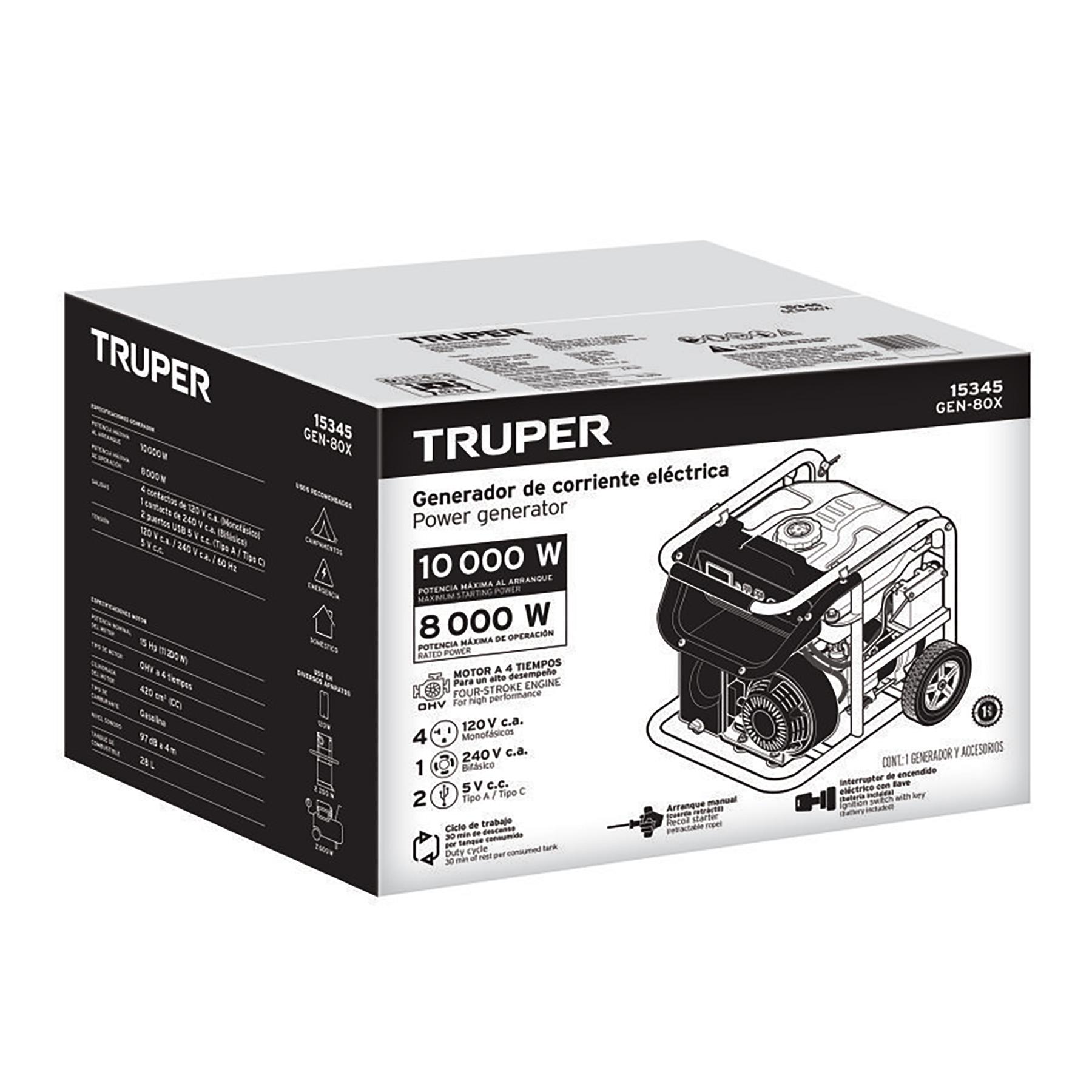 CAJA DE EMPAQUE DE REPUESTO PARA GEN-80X, TRUPER