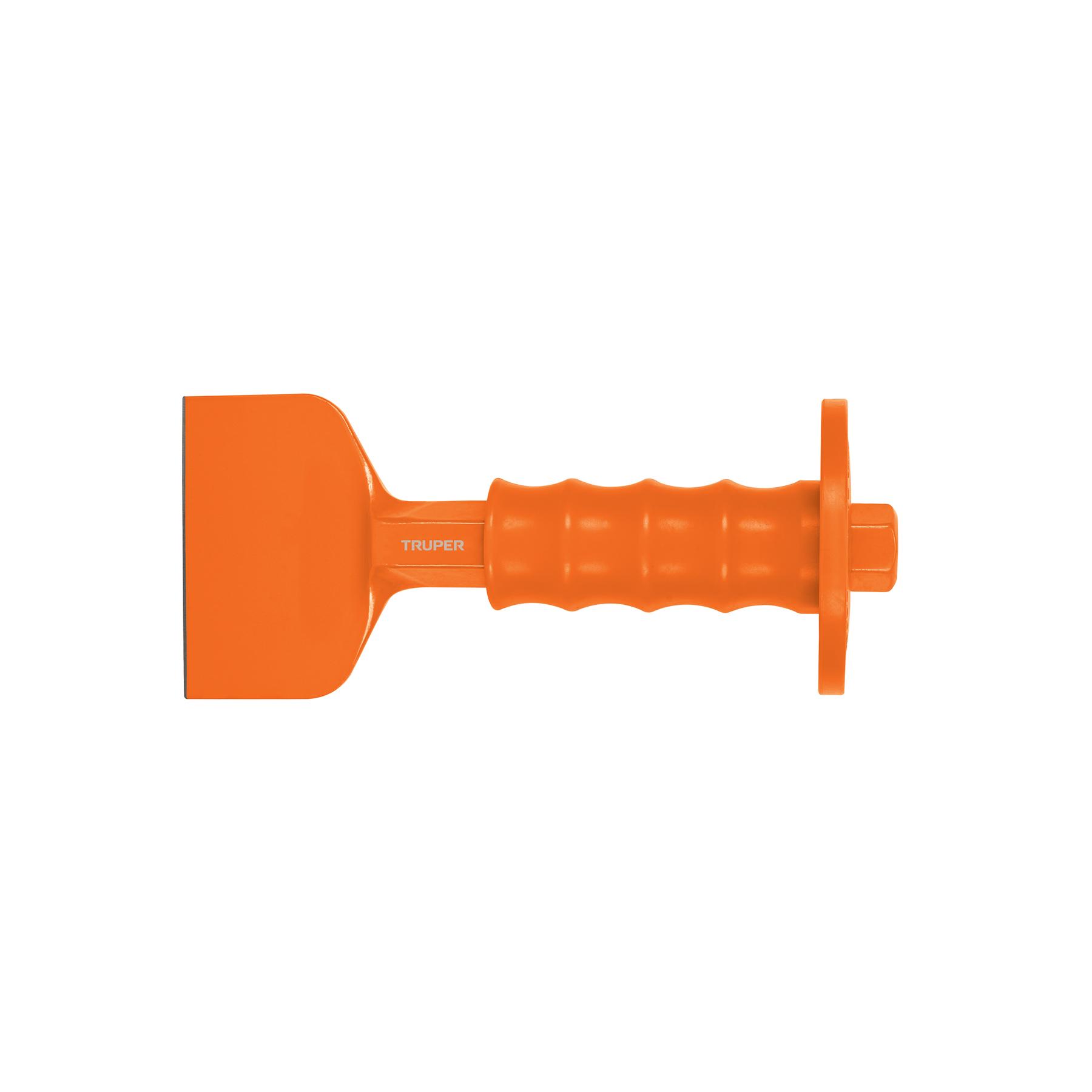"CINCEL LADRILLERO 3-1/2 X 8"" CON GRIP, TRUPER"