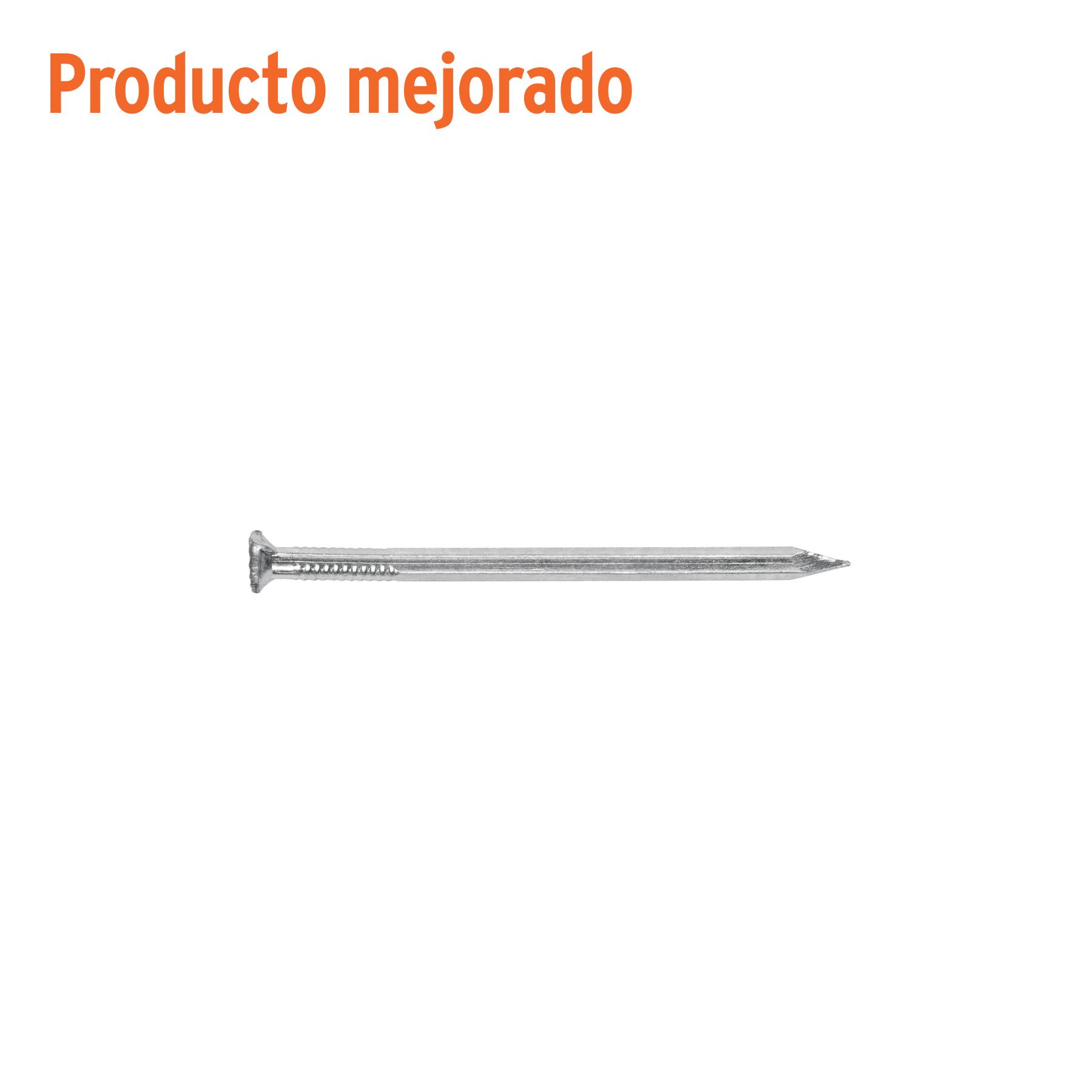 "BLÍSTER CON 15 CLAVOS GALVANIZADOS P/CONCRETO 2-1/2"", FIERO"