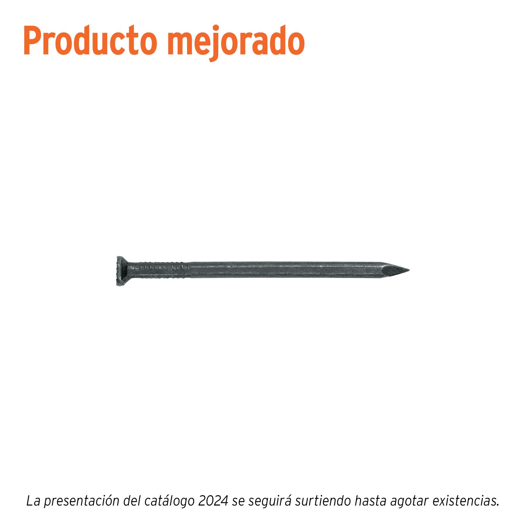 "KILO DE CLAVOS PARA CONCRETO 2-1/2"" NEGROS, CAJA DE 25 KG"
