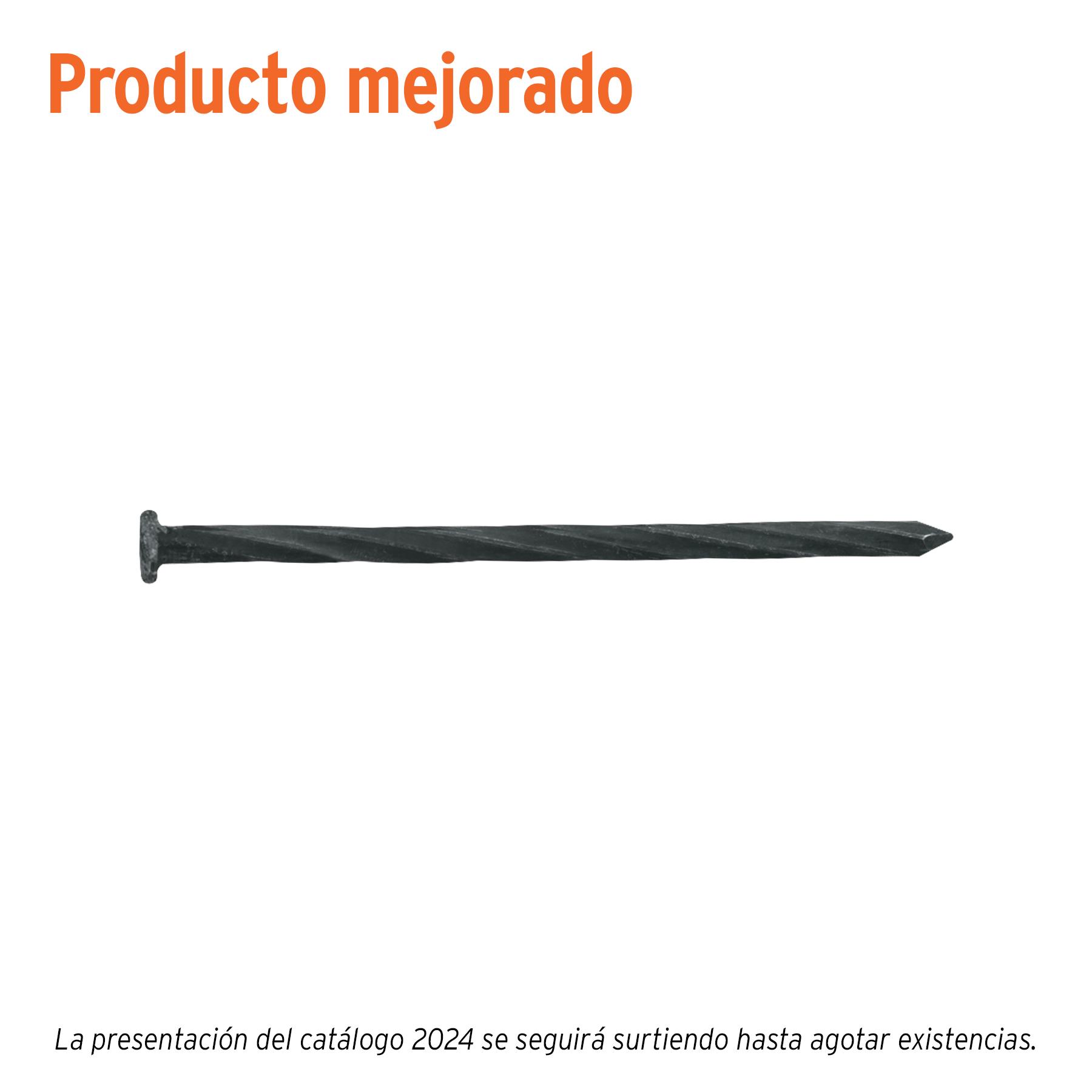 "KILO DE CLAVOS PARA CONCRETO 3-1/2"" NEGROS, CAJA DE 25 KG"