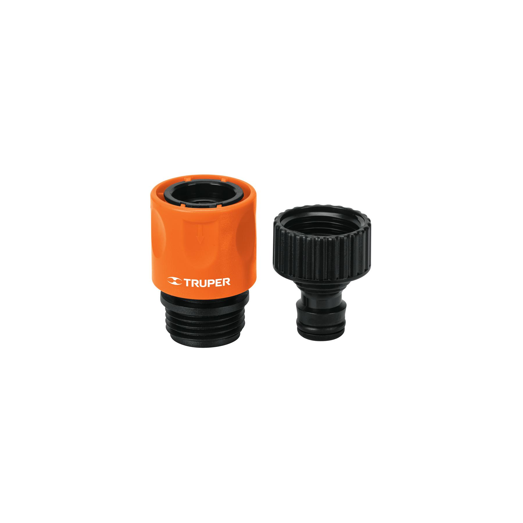 "CONECTOR 3/4"" RÁPIDO DE ABS GRIFO-MANGUERA SISTEMA CLICK"