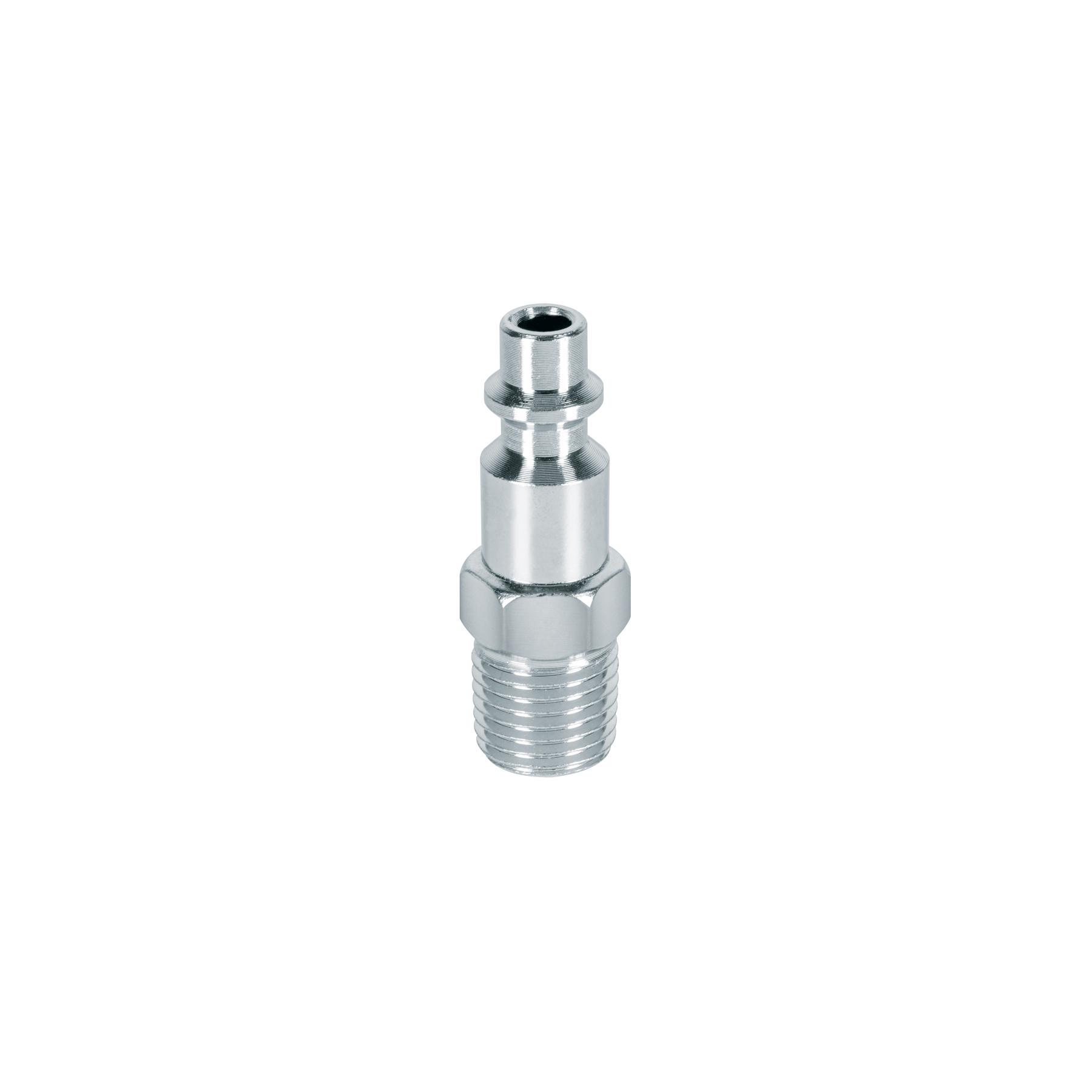 "CONECTOR RÁPIDO DE ACERO, MACHO, CUERDA 1/4"" NPT, PRETUL"
