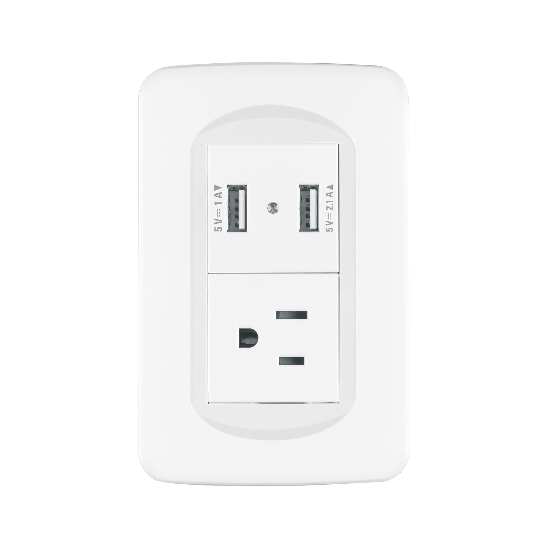 PLACA ARMADA CONTACTO Y 2 PUERTOS USB 1.5 MÓDULOS, TOLEDO
