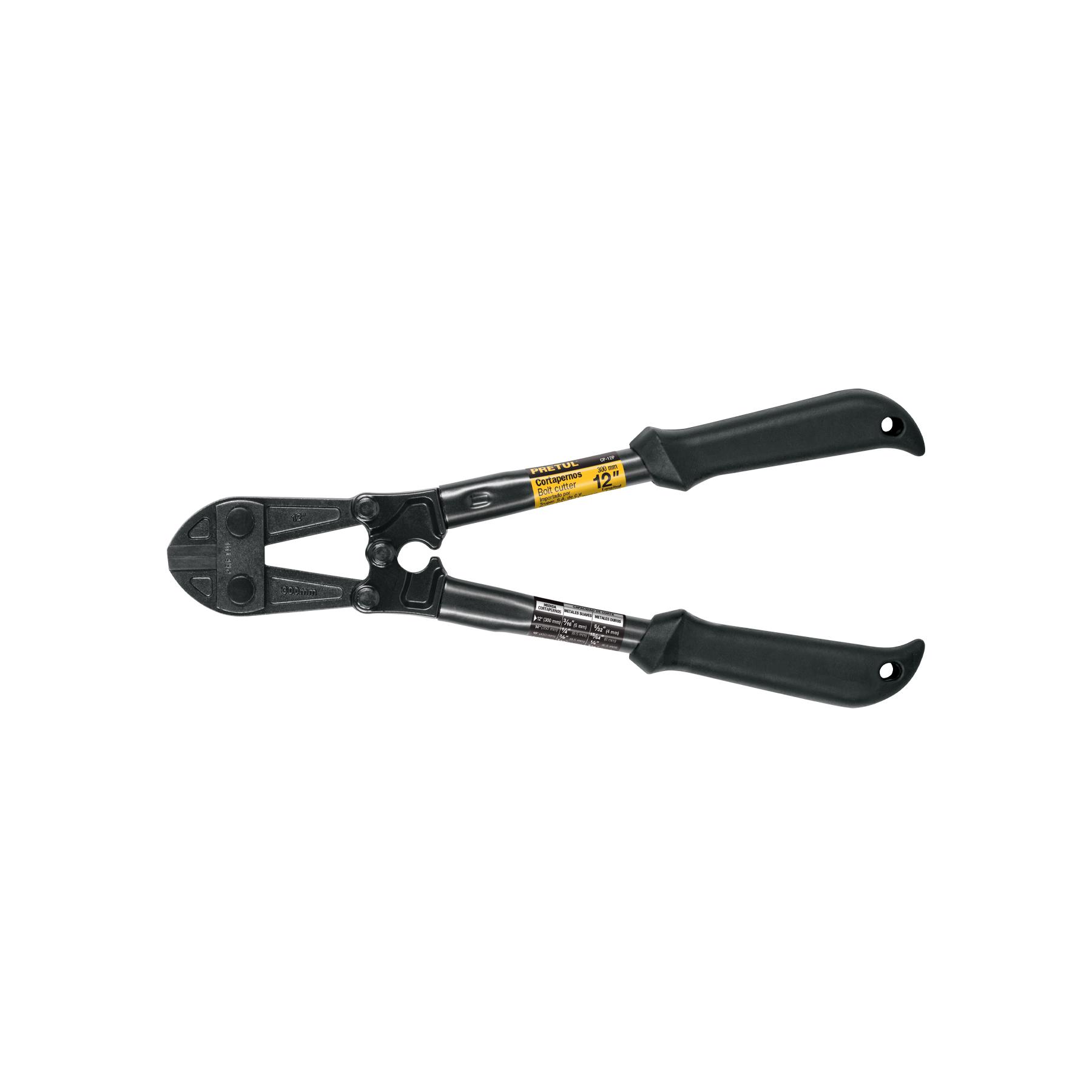"CORTAPERNOS 12"", MANGO TUBULAR, PRETUL"