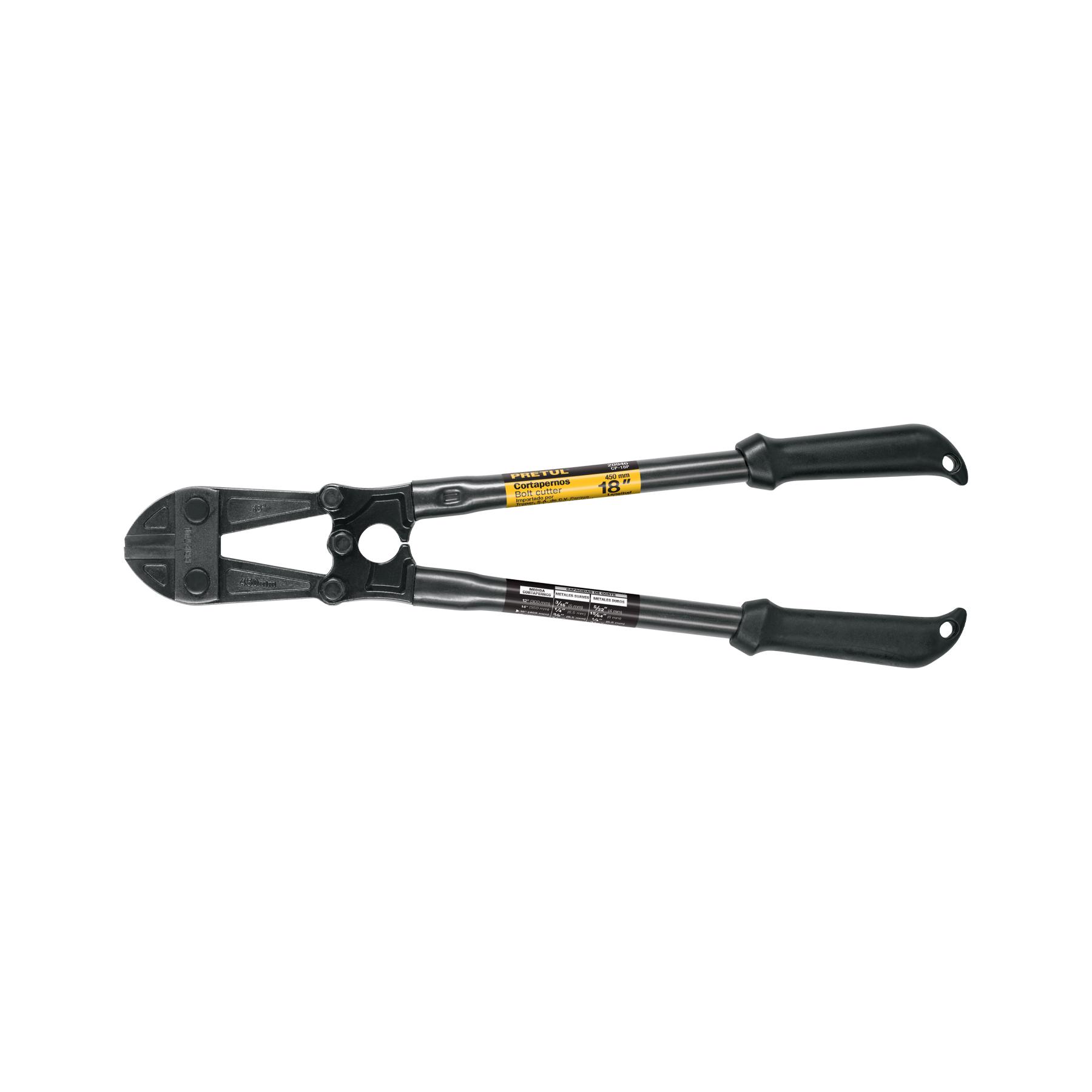"CORTAPERNOS 18"", MANGO TUBULAR, PRETUL"