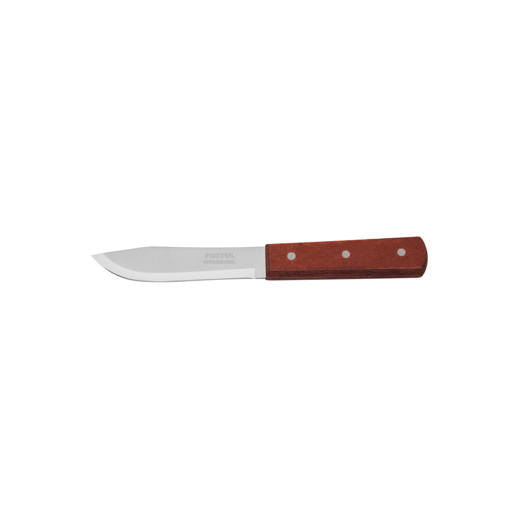 "CUCHILLO CEBOLLERO 5"" MANGO DE MADERA, PRETUL"
