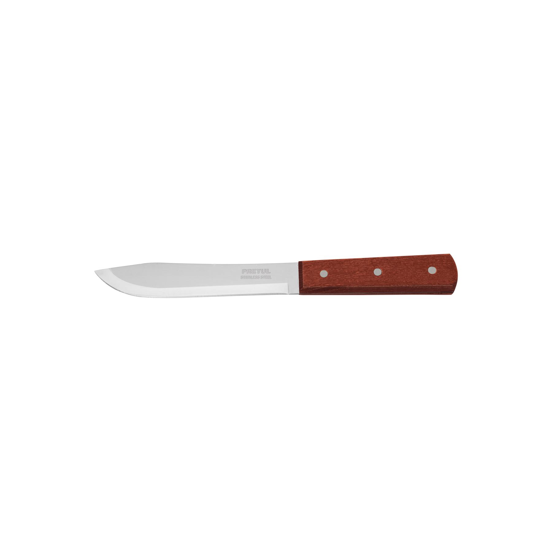 "CUCHILLO CEBOLLERO 6"" MANGO DE MADERA, PRETUL"