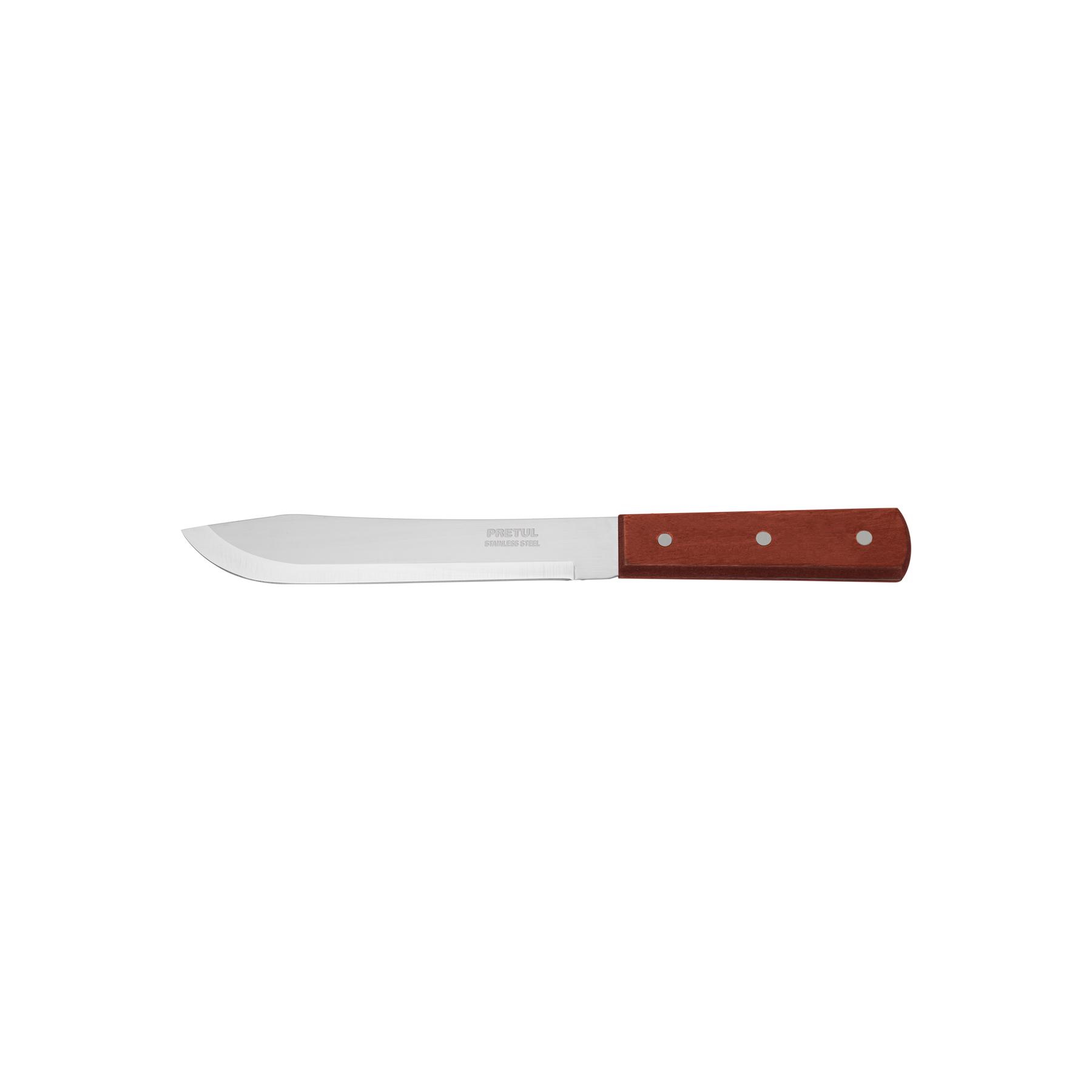 "CUCHILLO CEBOLLERO 7"" MANGO DE MADERA, PRETUL"