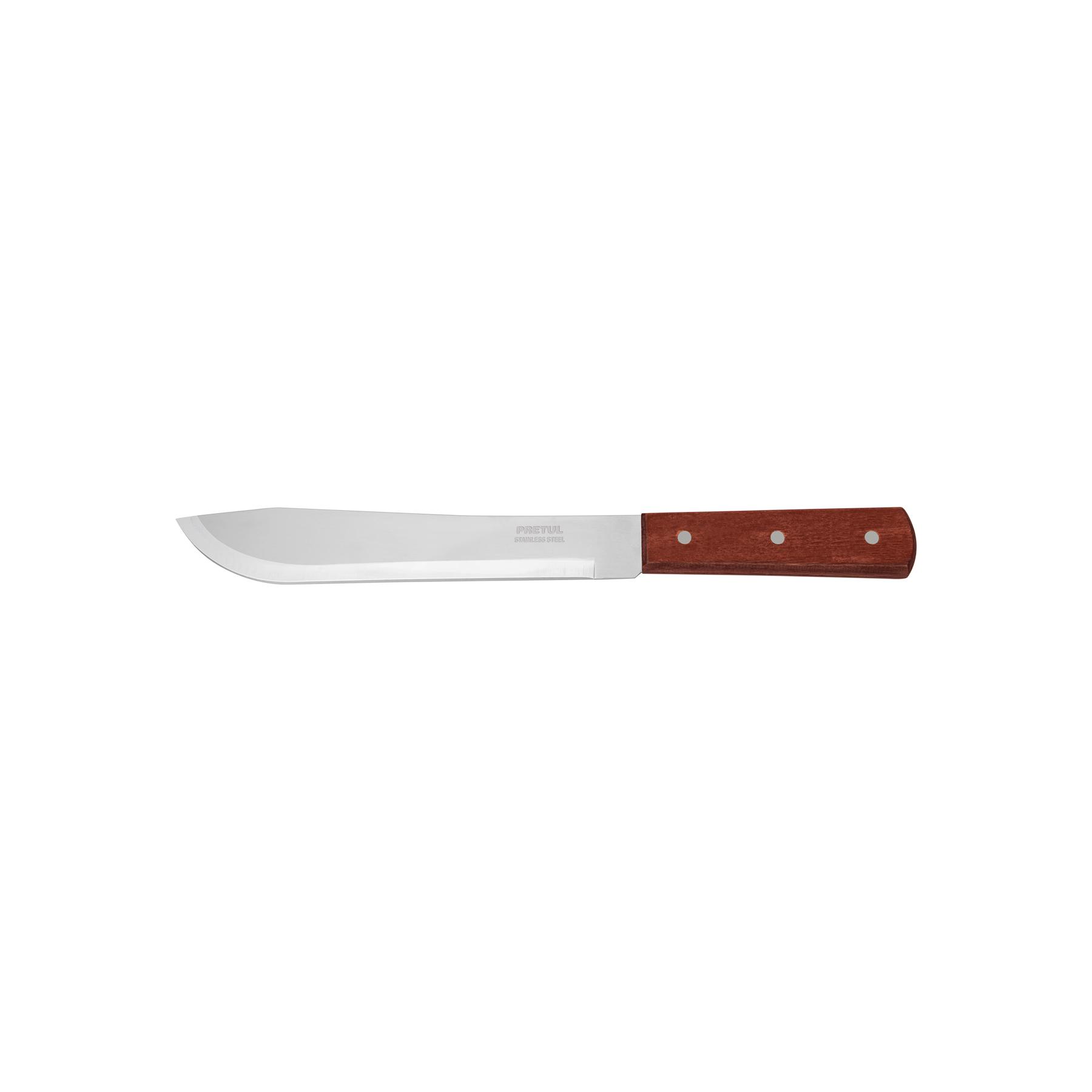 "CUCHILLO CEBOLLERO 8"" MANGO DE MADERA, PRETUL"