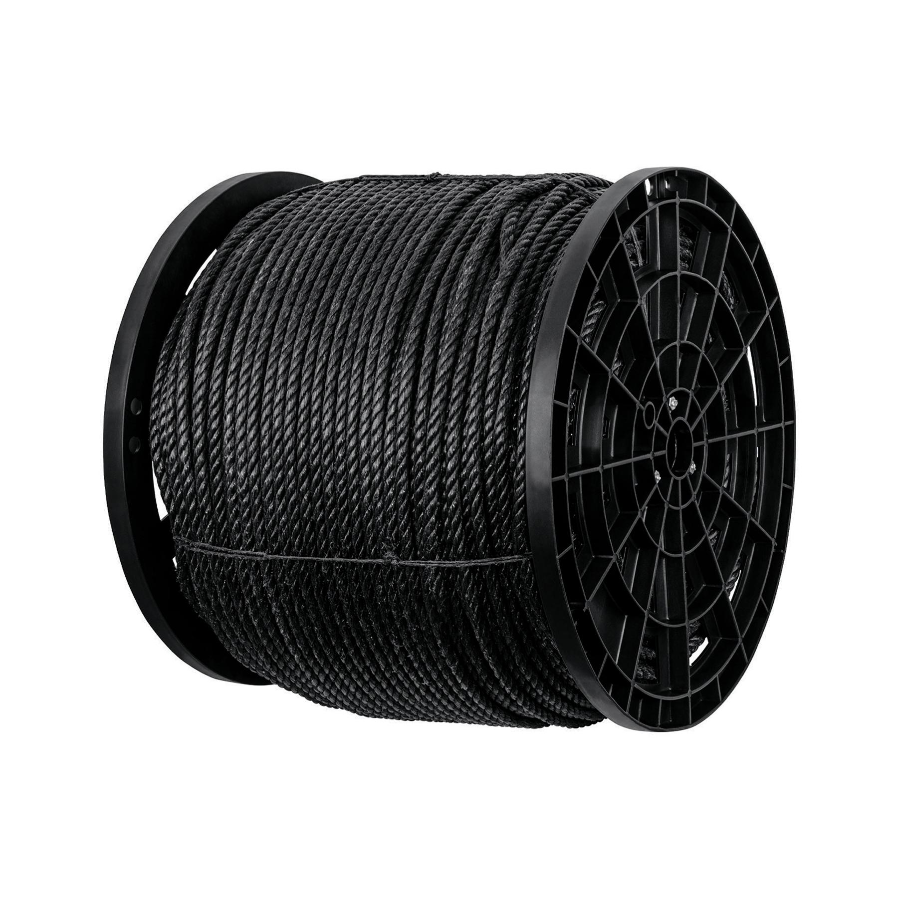 KILO DE CUERDA NEGRA DE POLIPROPILENO 10 MM, CARRETE 20KG