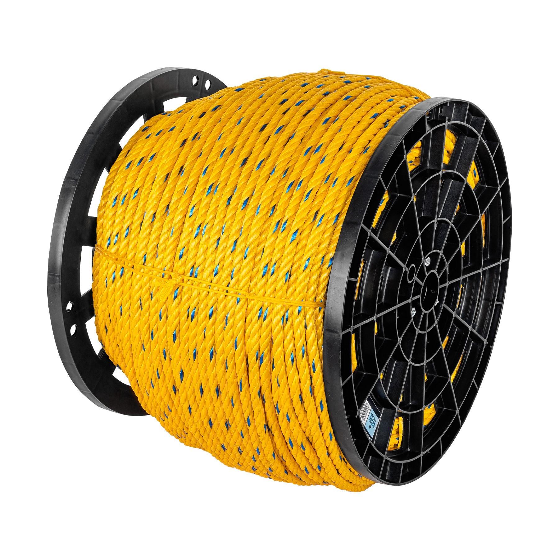 KILO DE CUERDA AMARILLA DE POLIPROPILENO 11MM, CARRETE 20KG