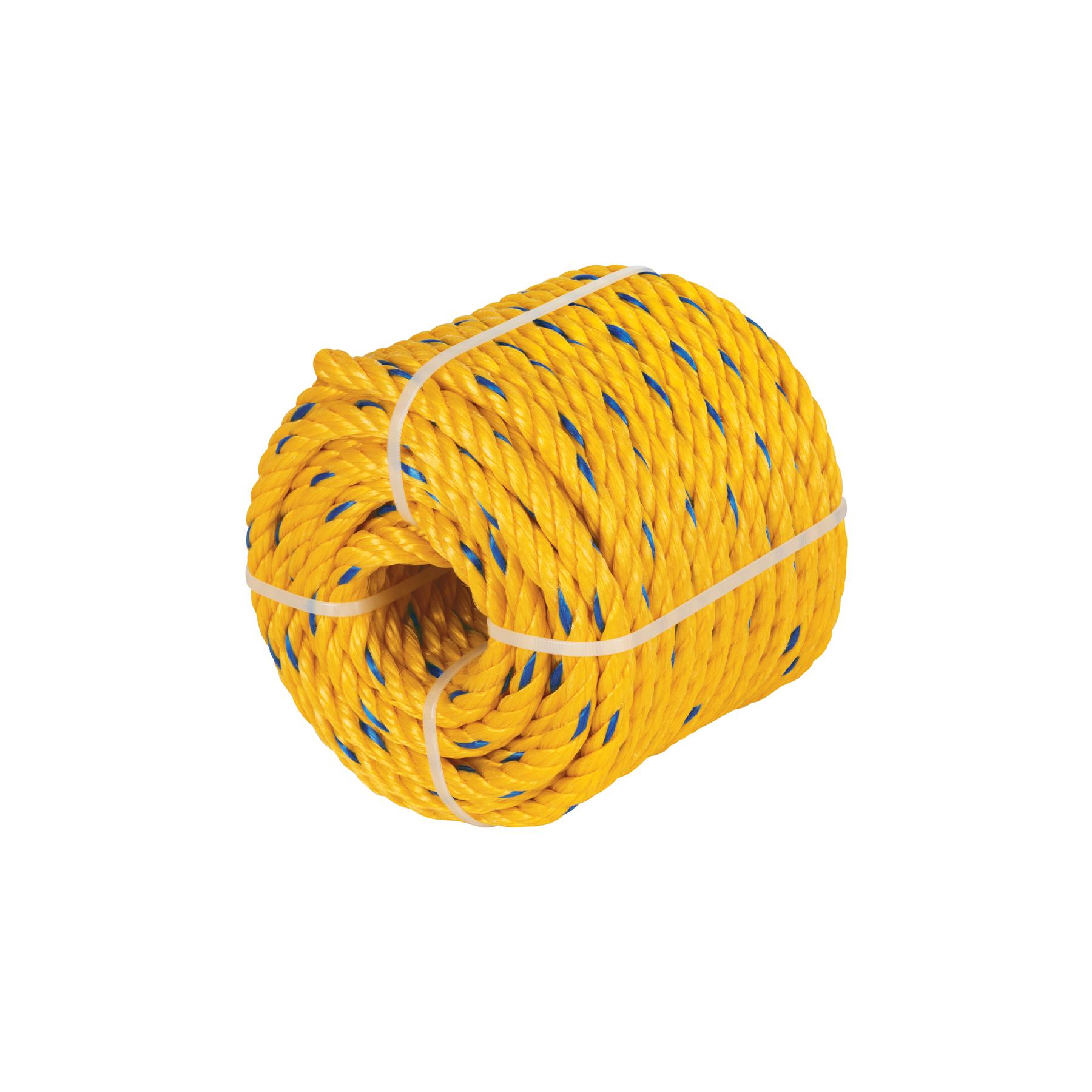 KILO DE CUERDA AMARILLA DE POLIPROPILENO 16MM, ROLLO 1KG