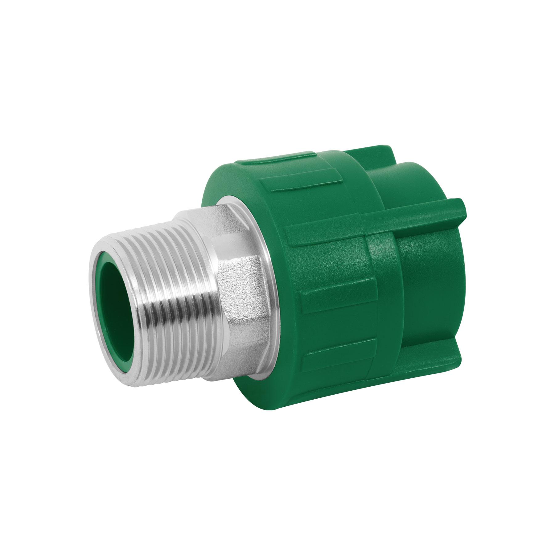 "CONECTOR MACHO DE LATÓN / PPR, 1-1/4"""