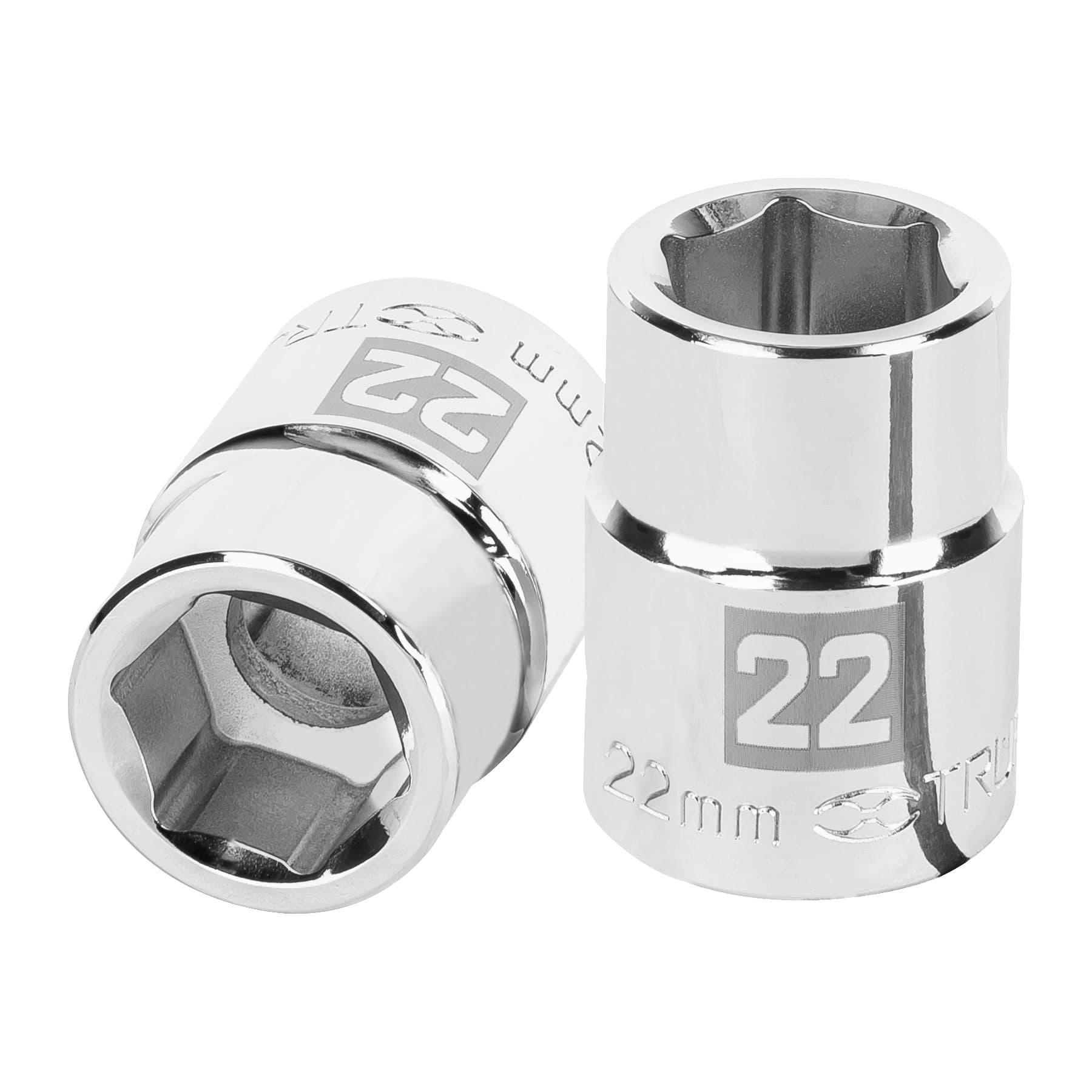 "DADO DE 22 MM, 6 PUNTAS, CUADRO 3/4"", TRUPER"