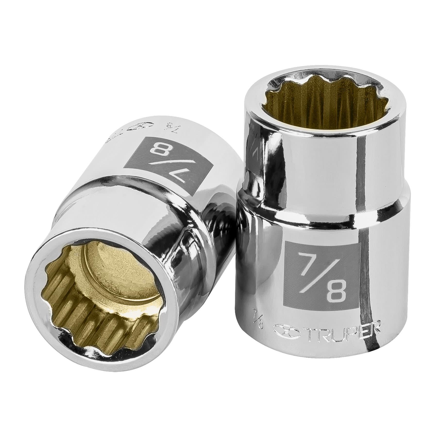 "DADO DE 7/8"", 12 PUNTAS, CUADRO 3/4"", TRUPER"