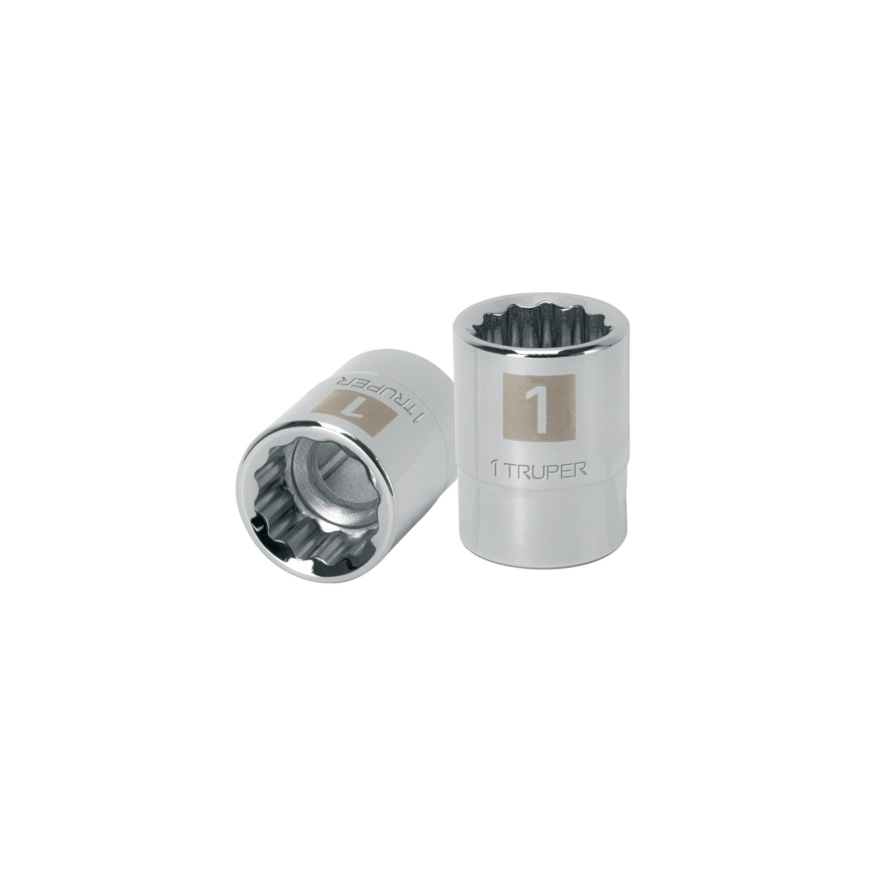 "DADO DE 1"", 12 PUNTAS, CUADRO 3/4"", TRUPER"