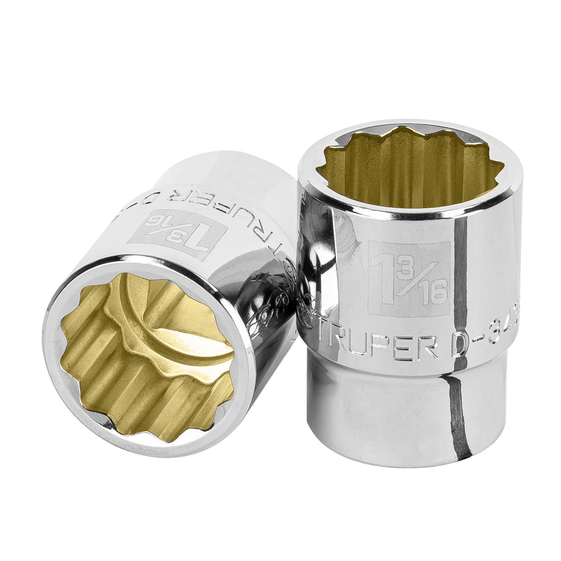 "DADO DE 1-3/16"", 12 PUNTAS, CUADRO 3/4"", TRUPER"