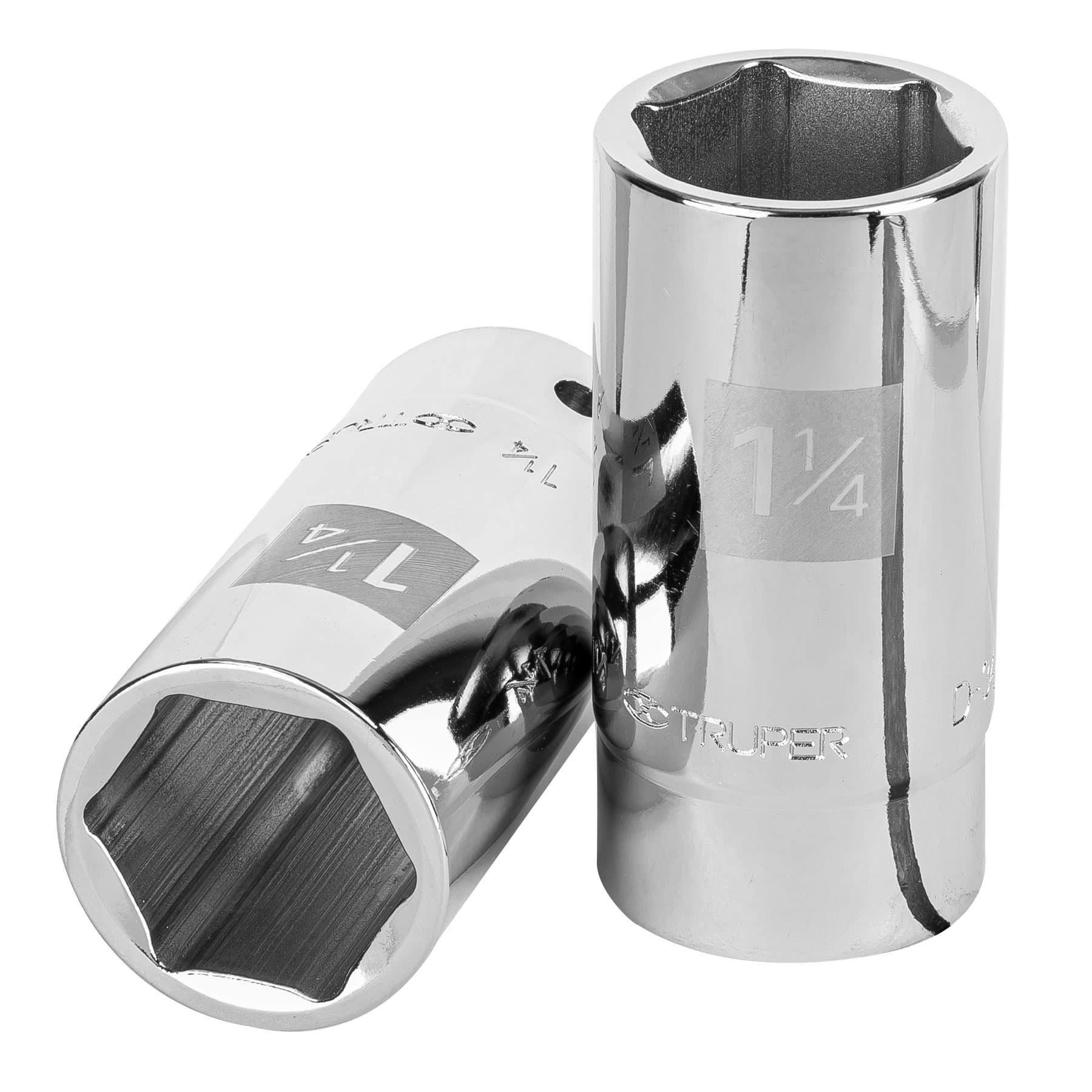 "DADO LARGO DE 1-1/4"", 6 PUNTAS, CUADRO 3/4"", TRUPER"