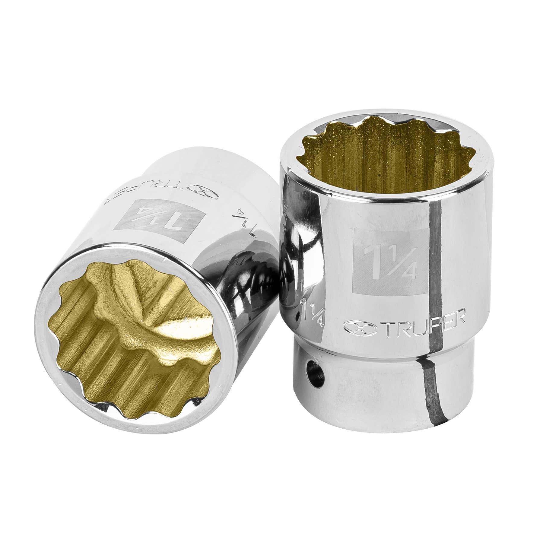 "DADO DE 1-1/4"", 12 PUNTAS, CUADRO 3/4"", TRUPER"
