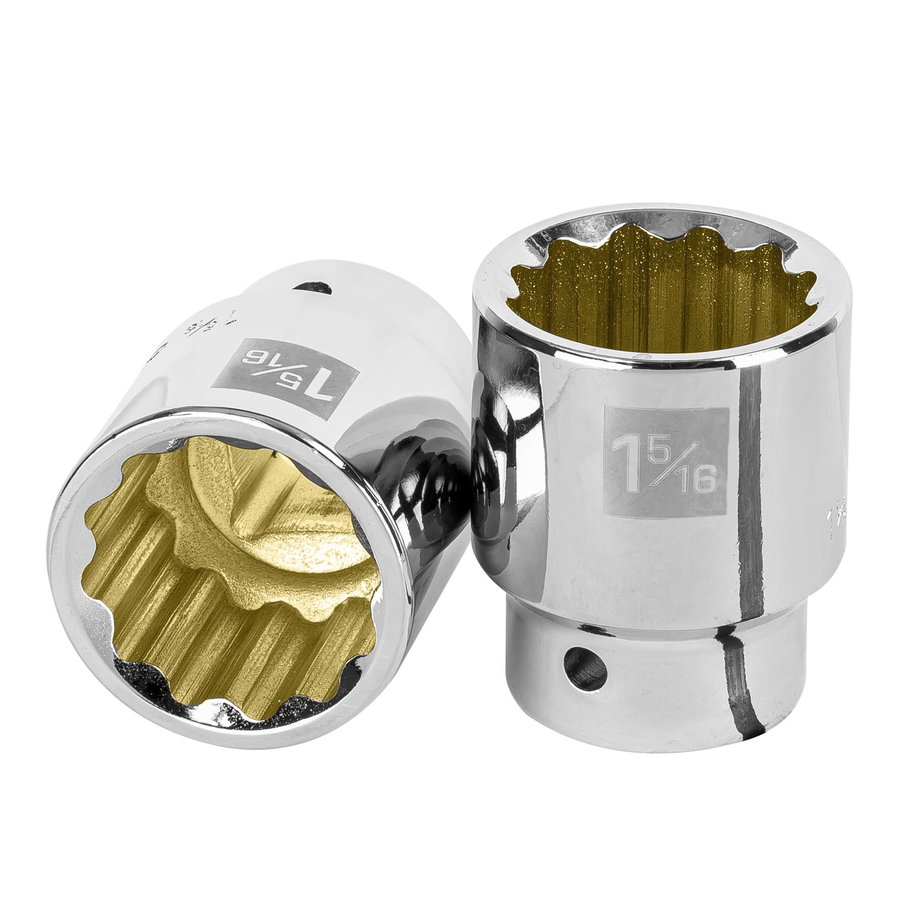 "DADO DE 1-5/16"", 12 PUNTAS, CUADRO 3/4"", TRUPER"