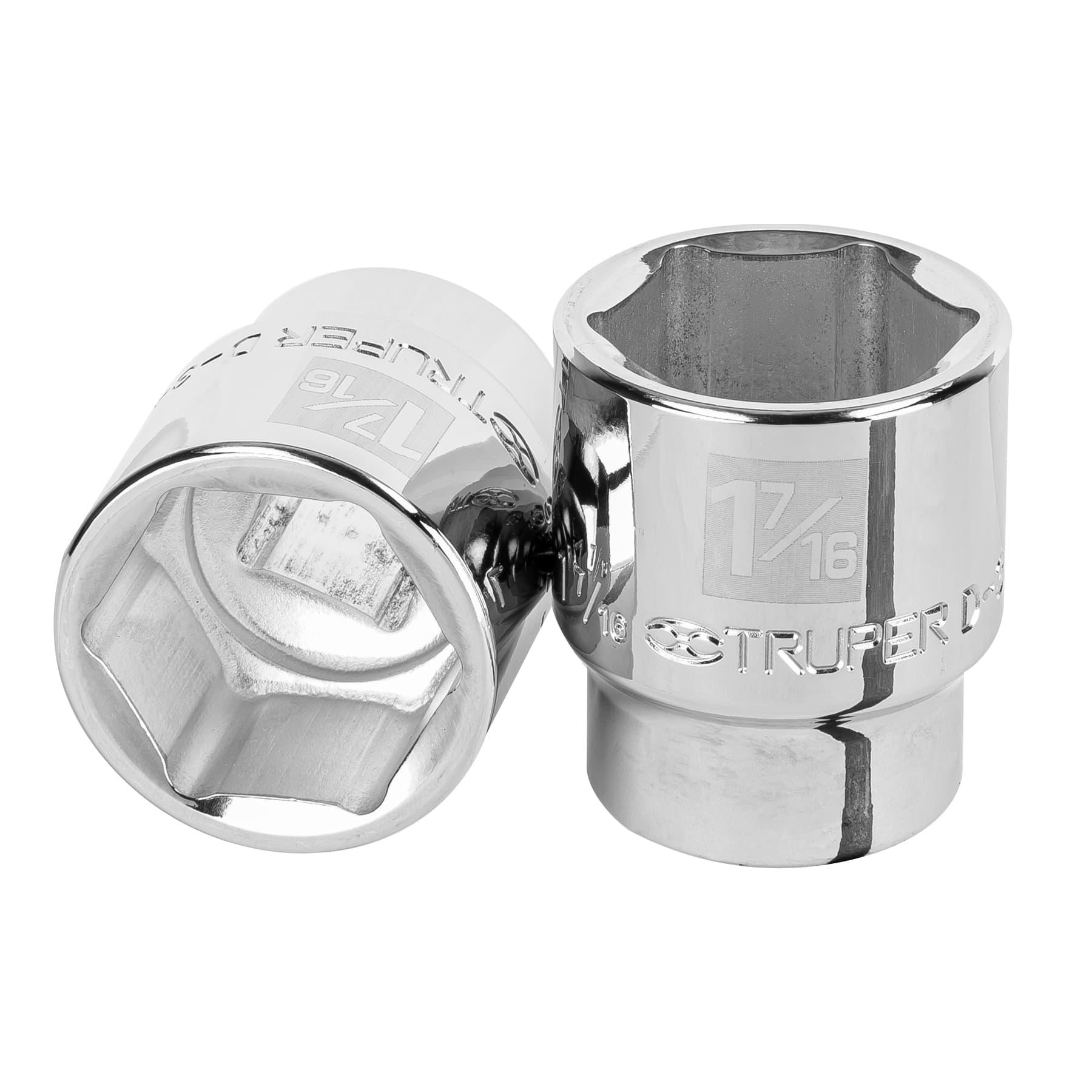 "DADO DE 1-7/16"", 6 PUNTAS, CUADRO 3/4"", TRUPER"