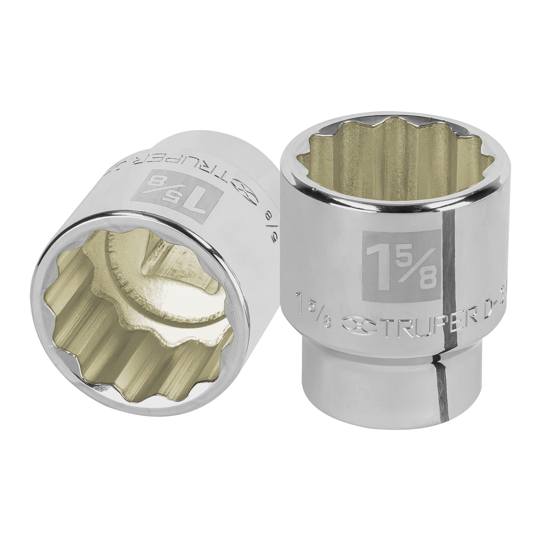 "DADO DE 1-5/8"", 12 PUNTAS, CUADRO 3/4"", TRUPER"