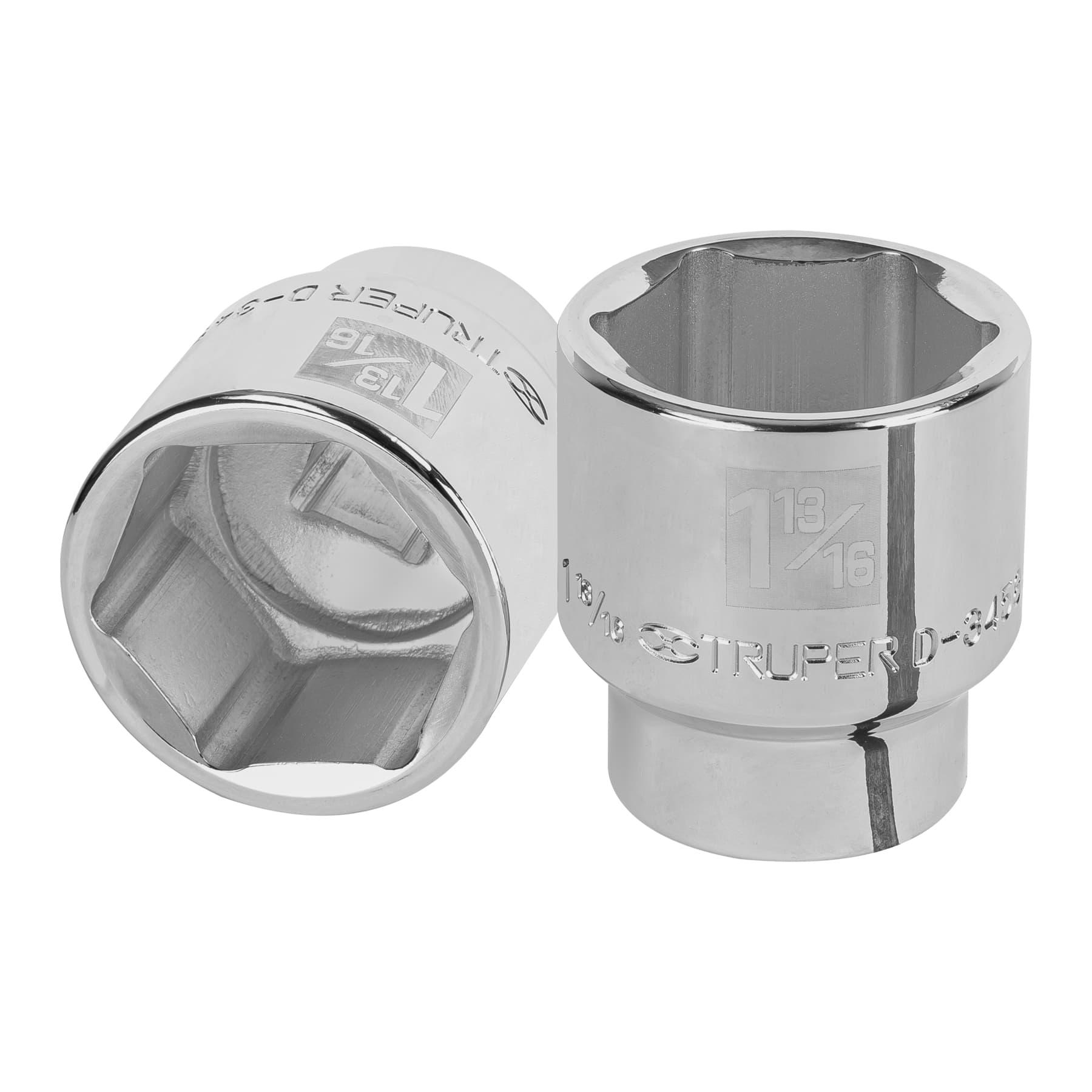 "DADO DE 1-13/16"", 6 PUNTAS, CUADRO 3/4"", TRUPER"