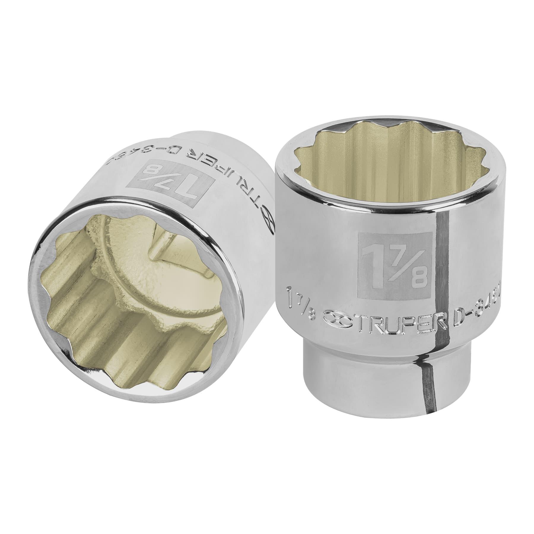 "DADO DE 1-7/8"", 12 PUNTAS, CUADRO 3/4"", TRUPER"