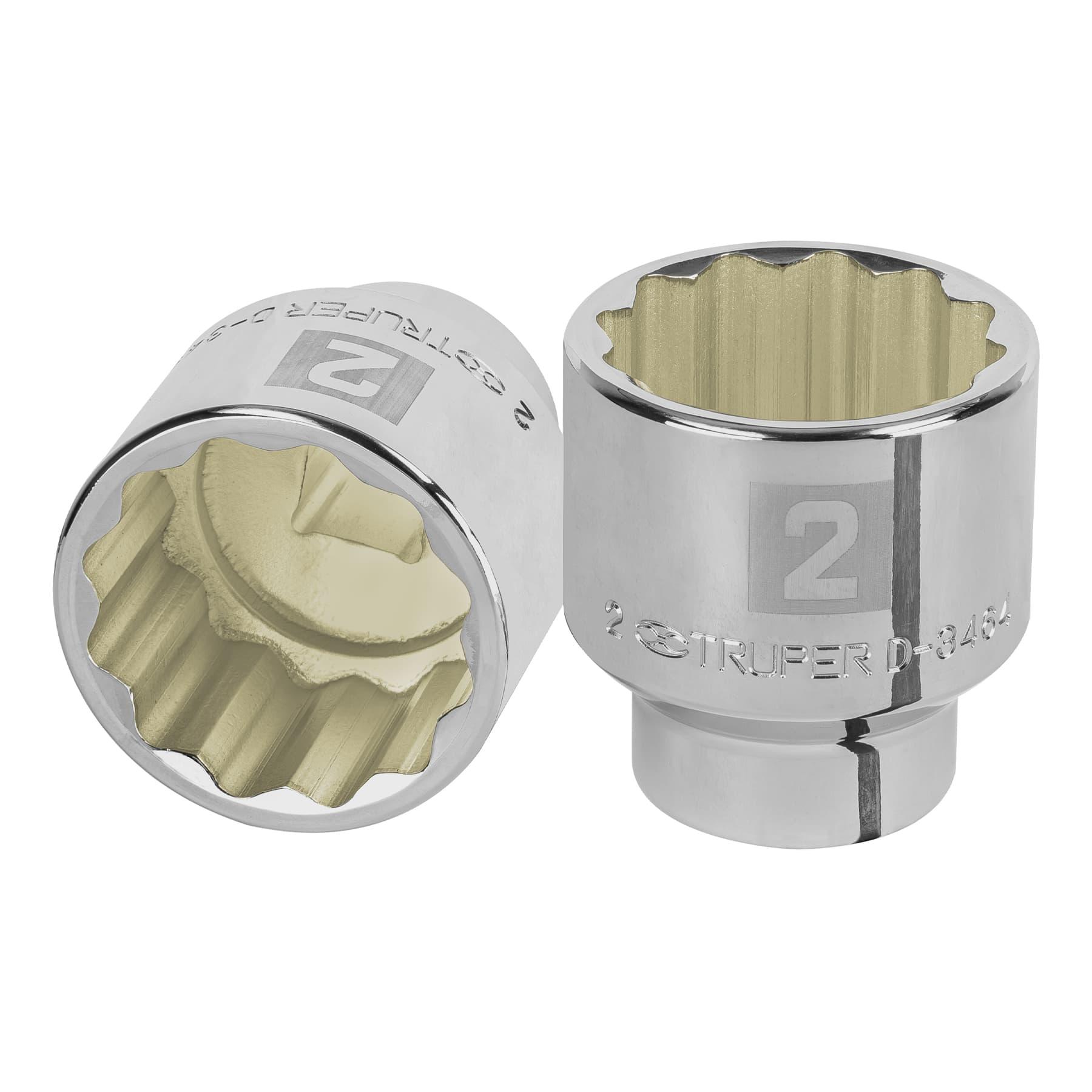 "DADO DE 2"", 12 PUNTAS, CUADRO 3/4"", TRUPER"