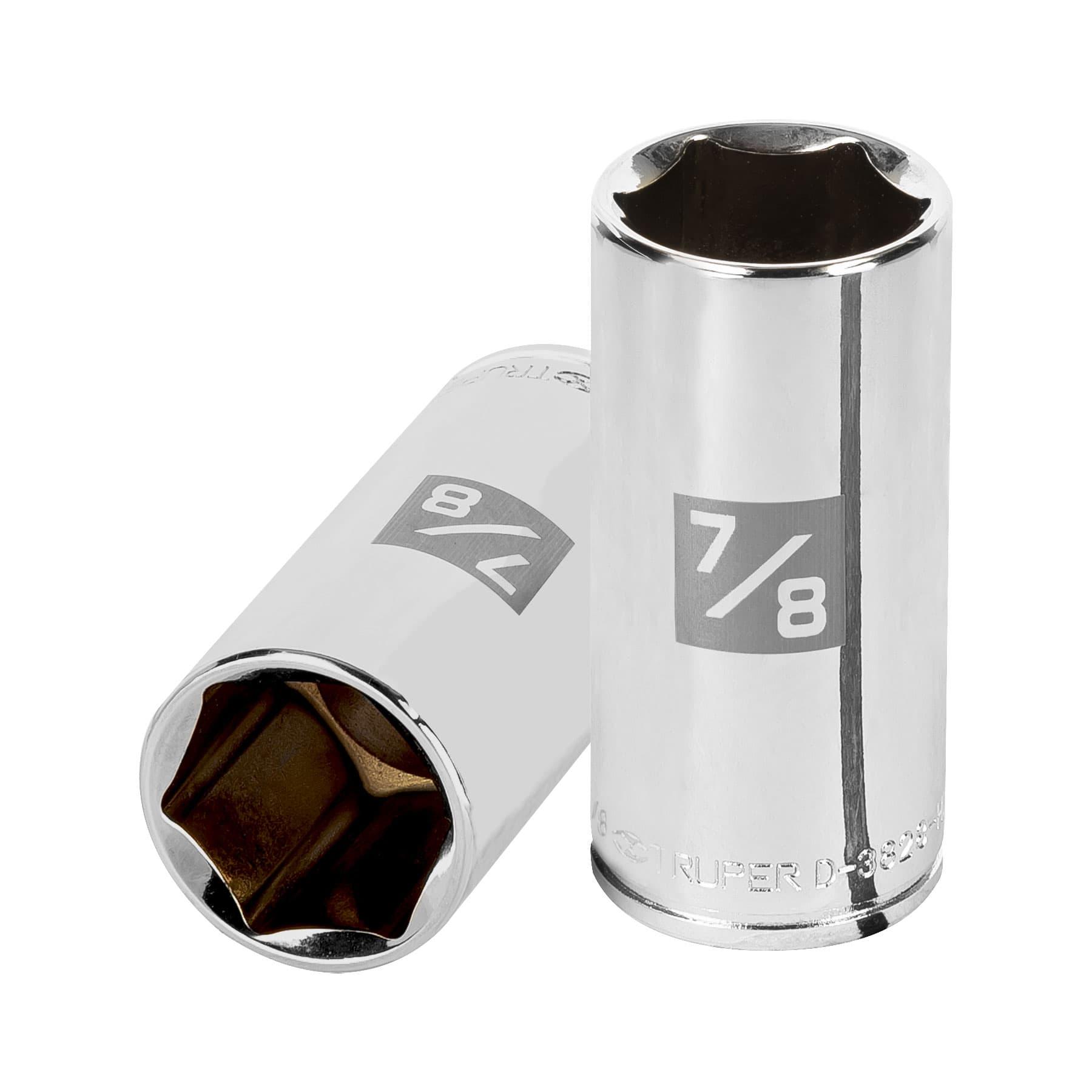 "DADO LARGO DE 7/8"", 6 PUNTAS, CUADRO 3/8"", TRUPER"