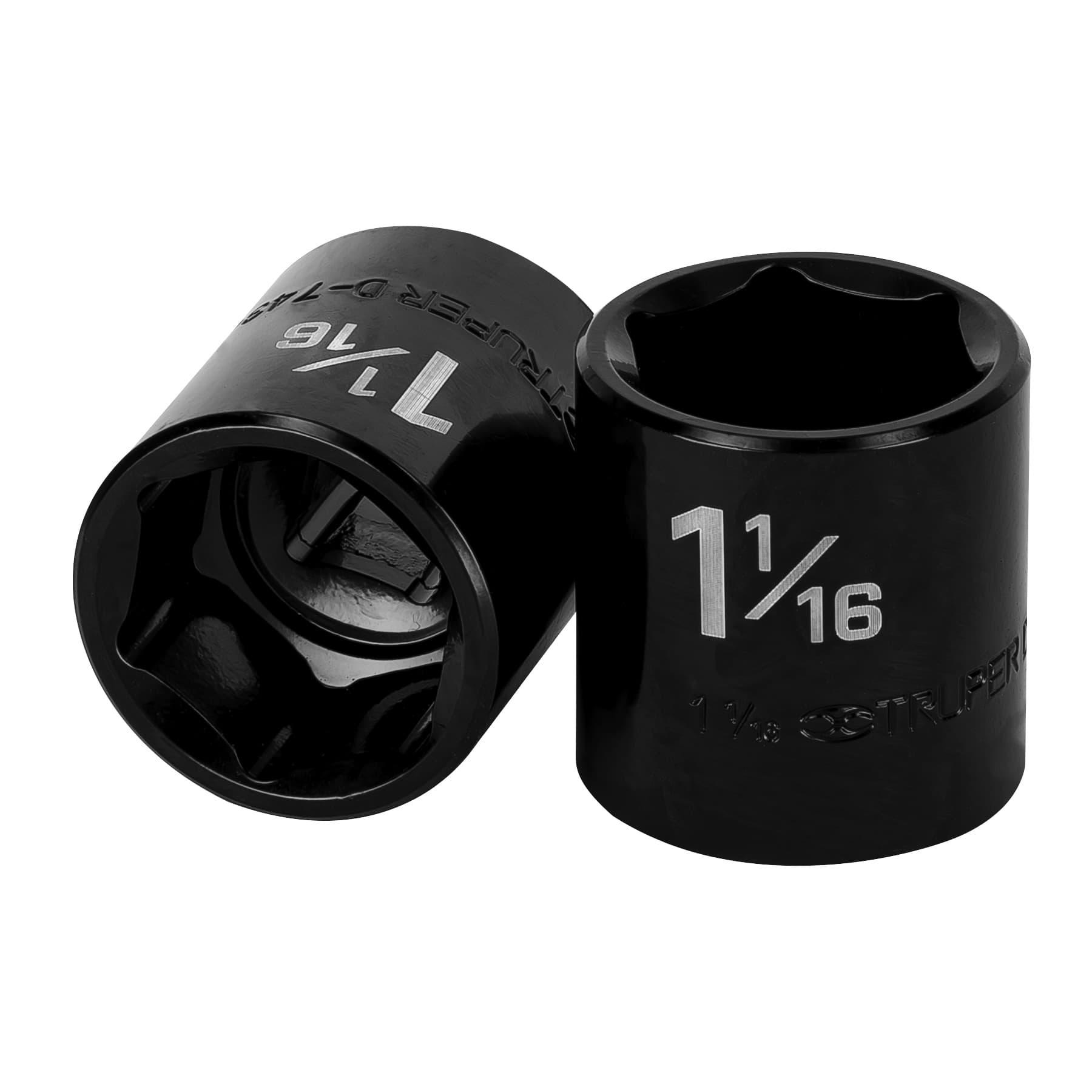 "DADO DE IMPACTO DE 1-1/16"", 6 PUNTAS, CUADRO 1/2"", TRUPER"