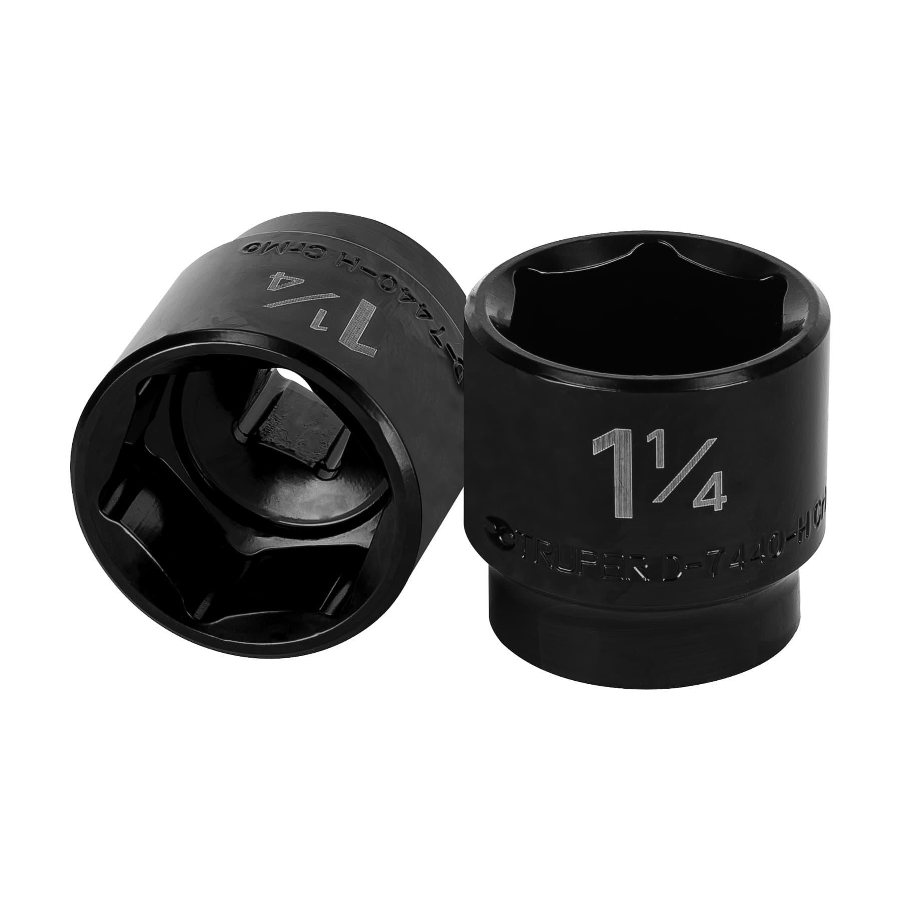 "DADO DE IMPACTO DE 1-1/4"", 6 PUNTAS, CUADRO 1/2"", TRUPER"