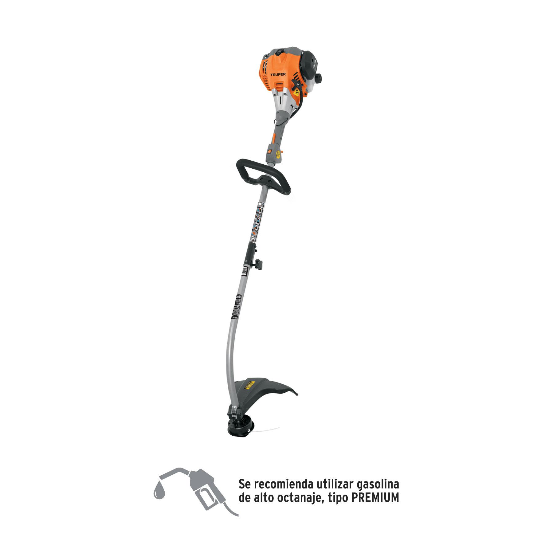 "DESBROZADORA A GASOLINA 30CC MANGO TIPO ""D"", 17""CORTE, CURVA"