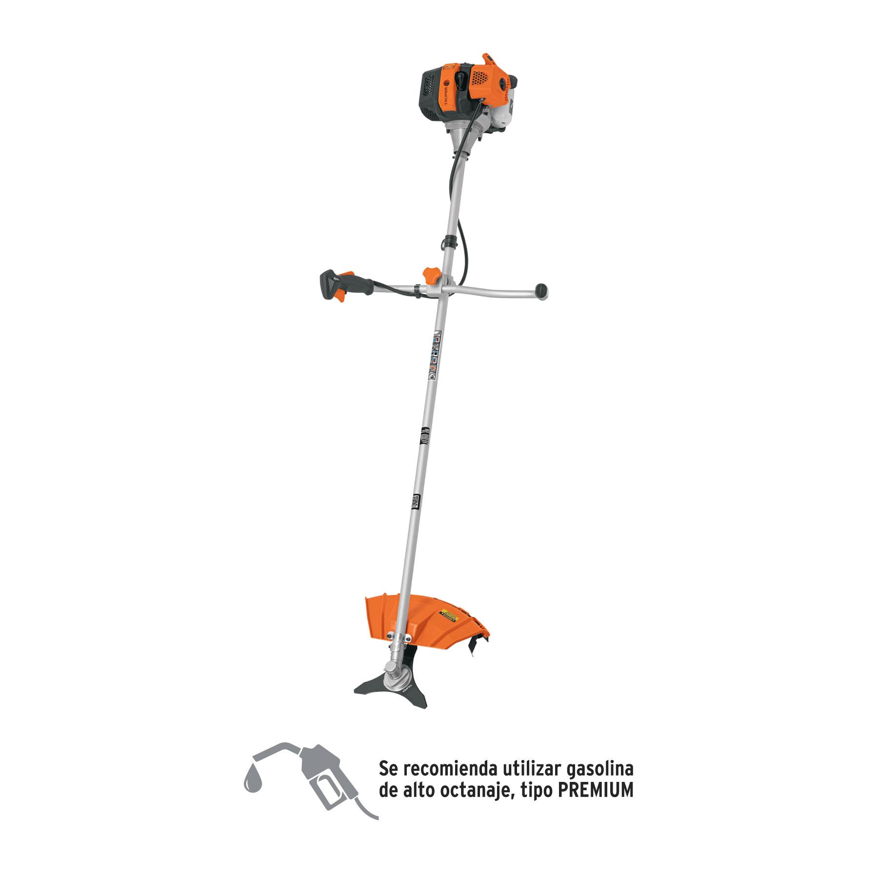 "DESMALEZADORA A GASOLINA 43 CC MANGO ""BICI"", 18"" CORTE"