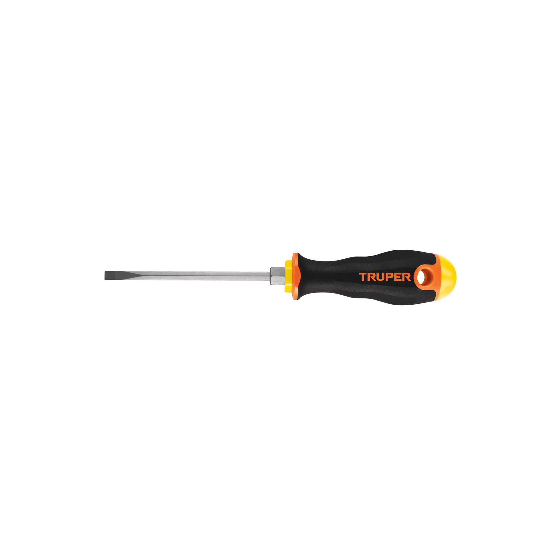 "DESARMADOR CABINET 3/16"" X 4"" MANGO COMFORT GRIP, TRUPER"