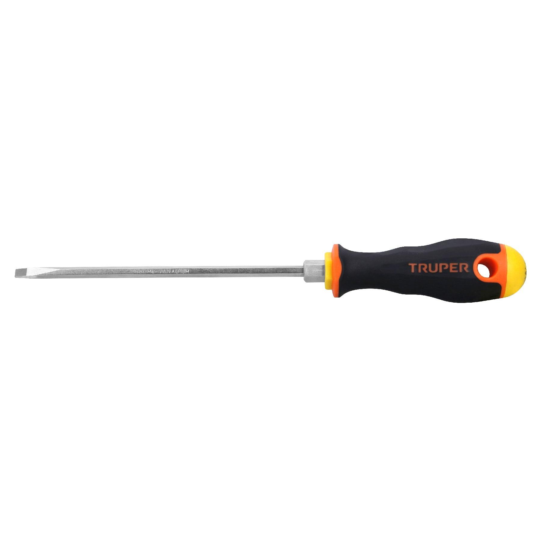 "DESARMADOR CABINET 3/16"" X 6"" MANGO COMFORT GRIP, TRUPER"