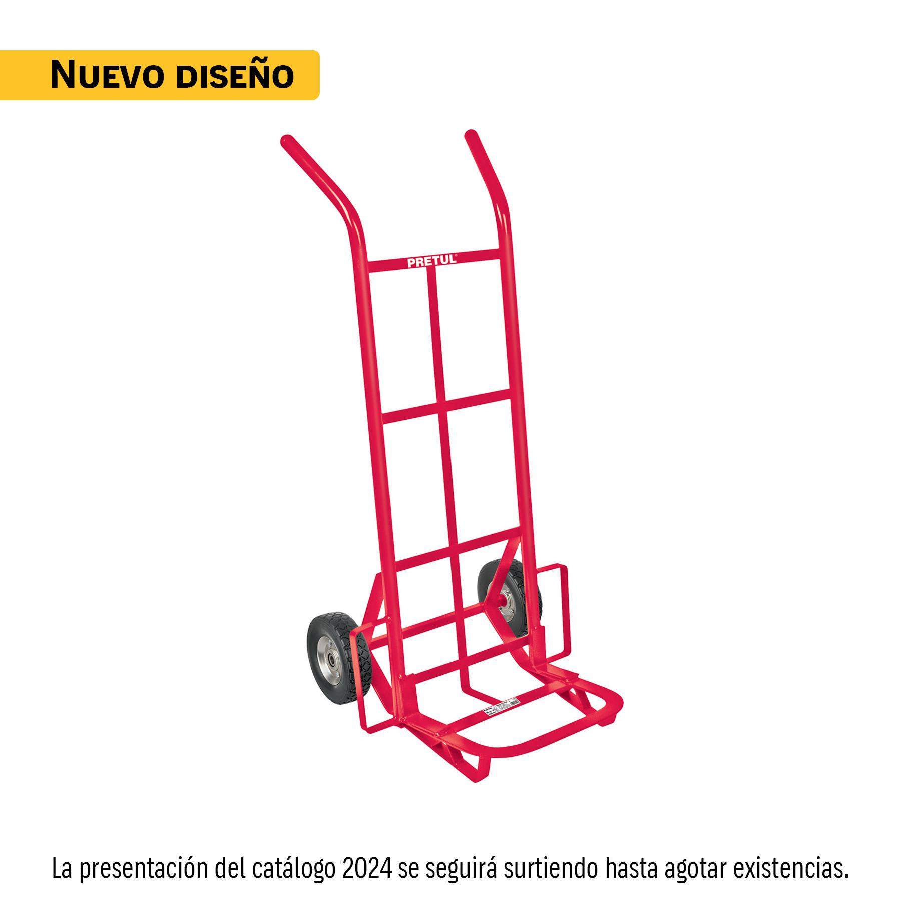 DIABLO DE CARGA DE 100 KG, RUEDAS SÓLIDAS, BALERO SENCILLO