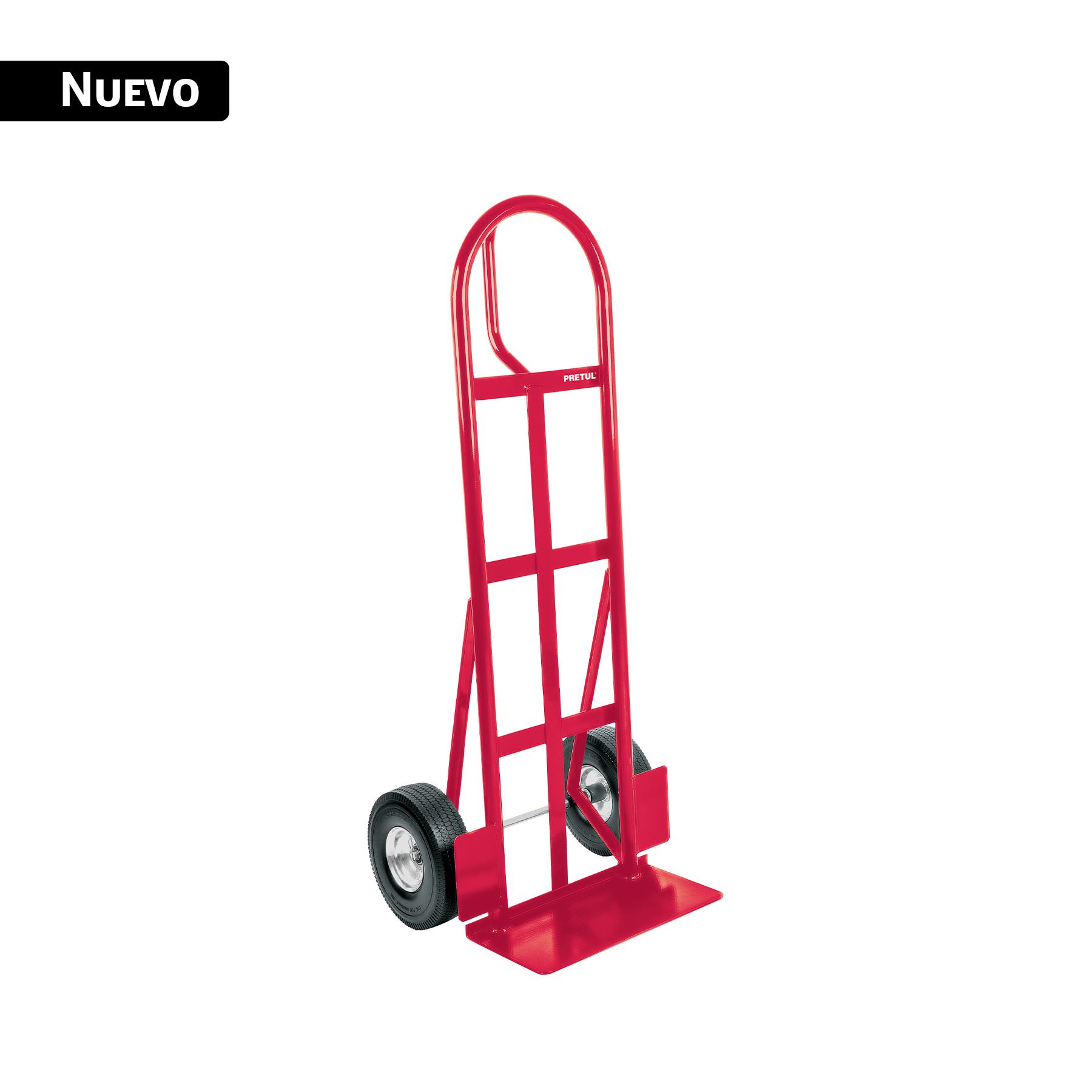 DIABLO DE CARGA DE 370 KG, RUEDAS SÓLIDAS PU, ASA TIPO D